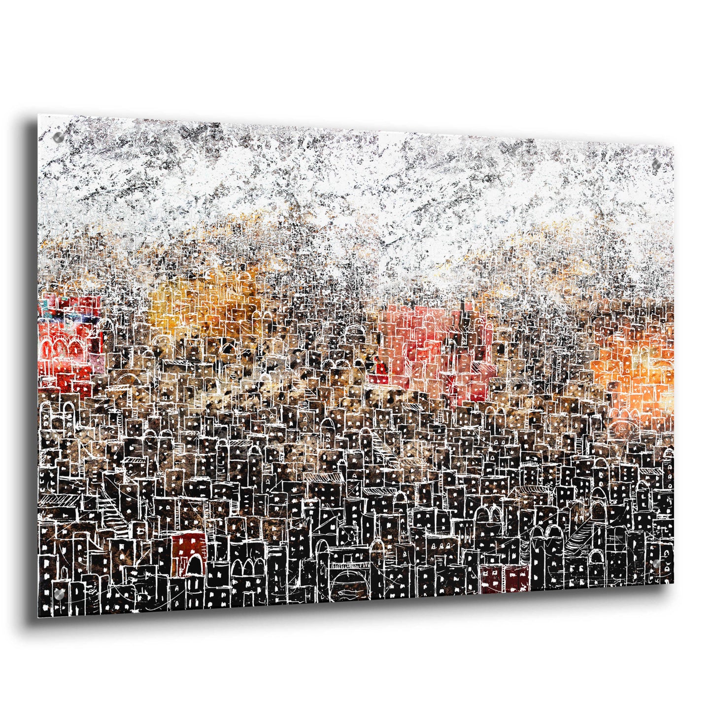 Epic Art 'WHITE CITY' by DB Waterman,36x24