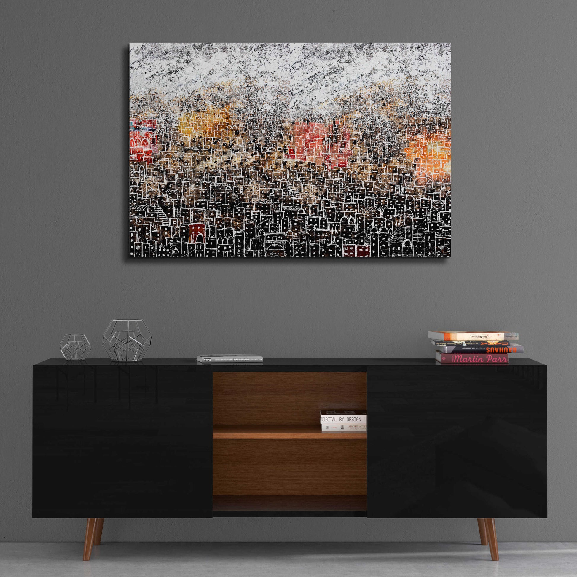 Epic Art 'WHITE CITY' by DB Waterman,36x24