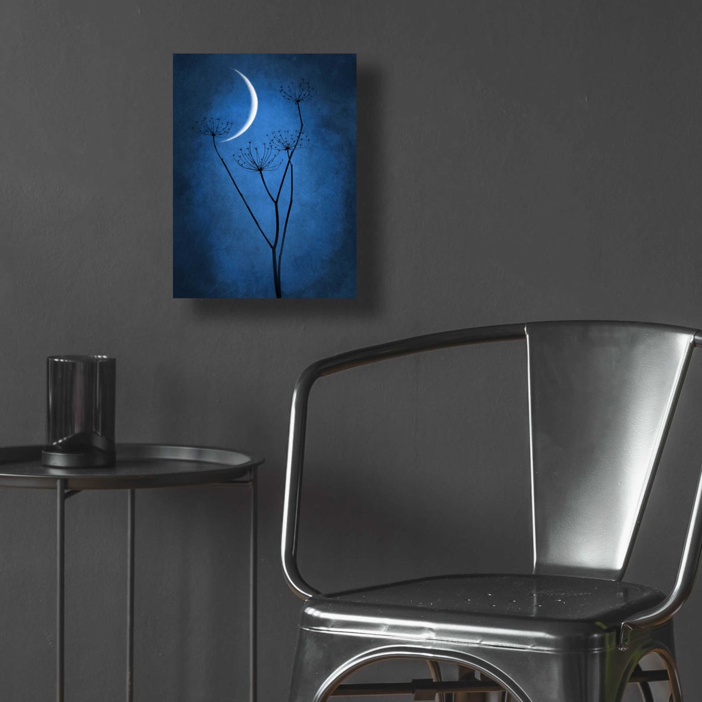 Epic Art 'Blue Crescent Moon' by Philippe Sainte-Laudy, Acrylic Glass Wall Art,12x16