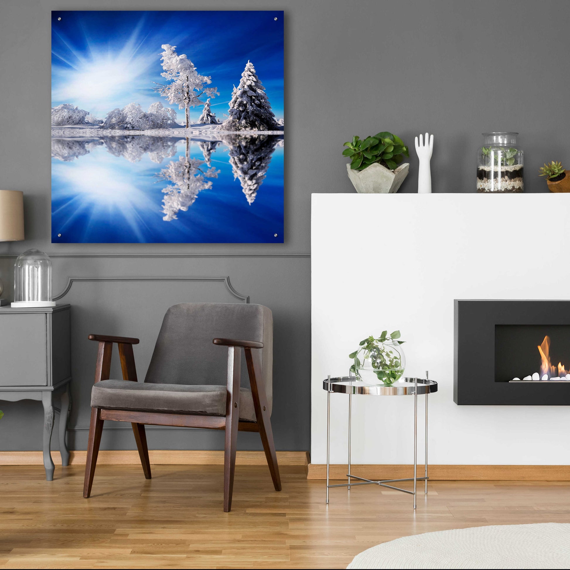 Epic Art 'Cold Light' by Philippe Sainte-Laudy, Acrylic Glass Wall Art,36x36