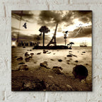 Epic Art 'Eiffel Nightmare' by Philippe Sainte-Laudy, Acrylic Glass Wall Art,12x12