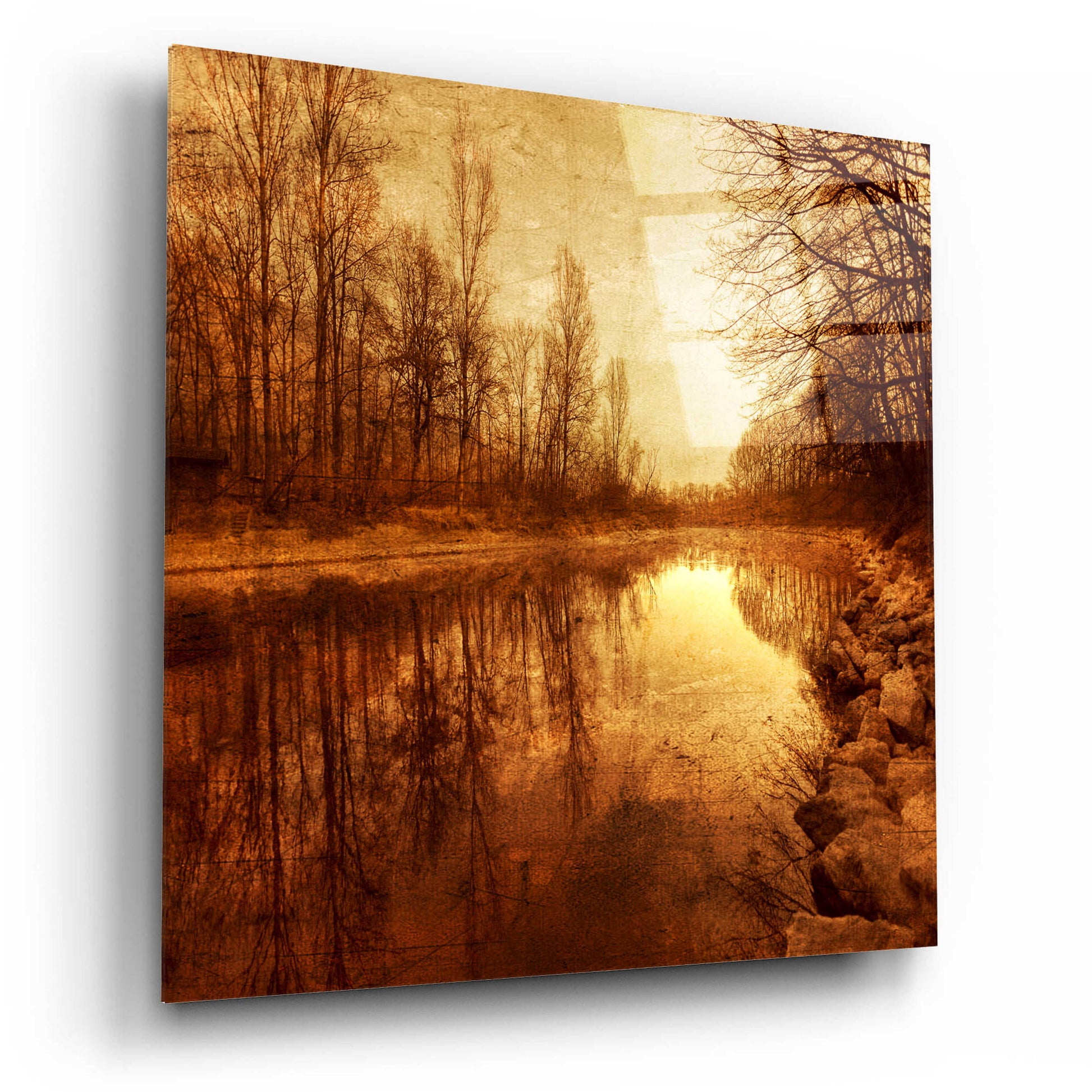 Epic Art 'Floating Down The River' by Philippe Sainte-Laudy, Acrylic Glass Wall Art,12x12