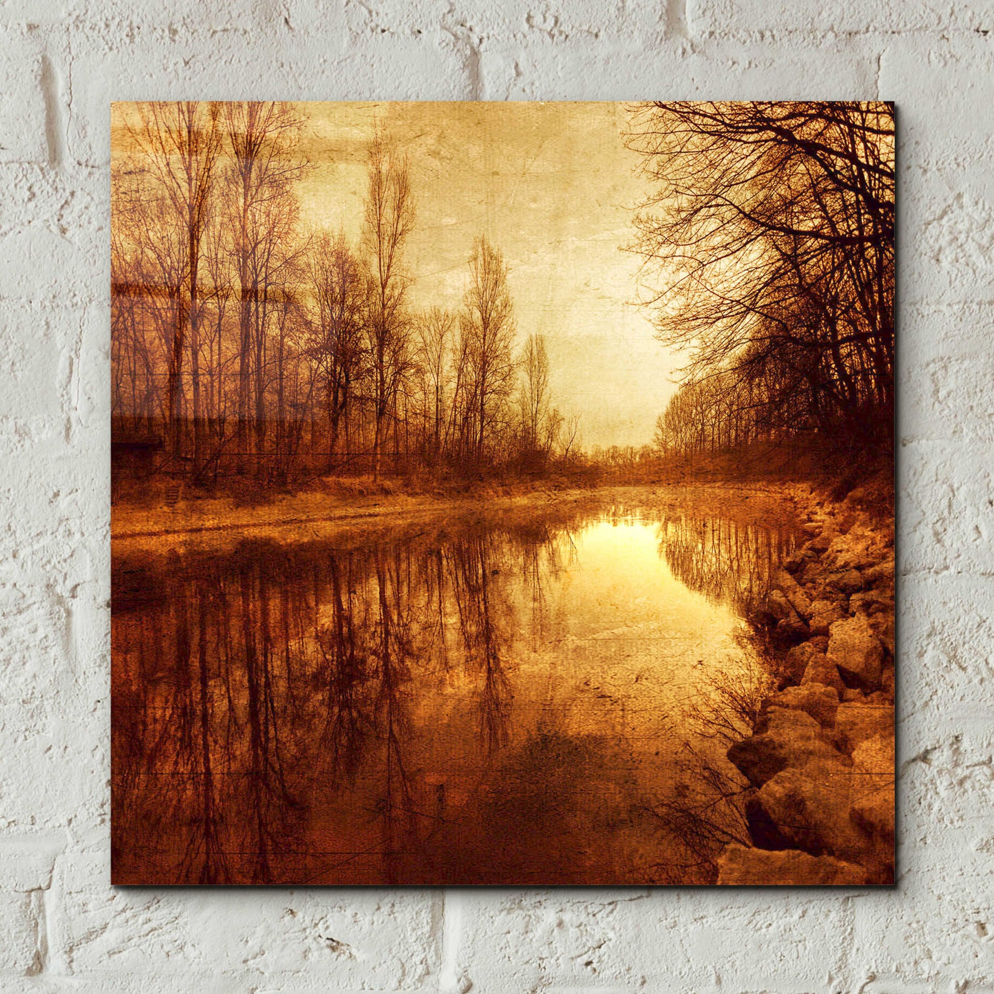 Epic Art 'Floating Down The River' by Philippe Sainte-Laudy, Acrylic Glass Wall Art,12x12