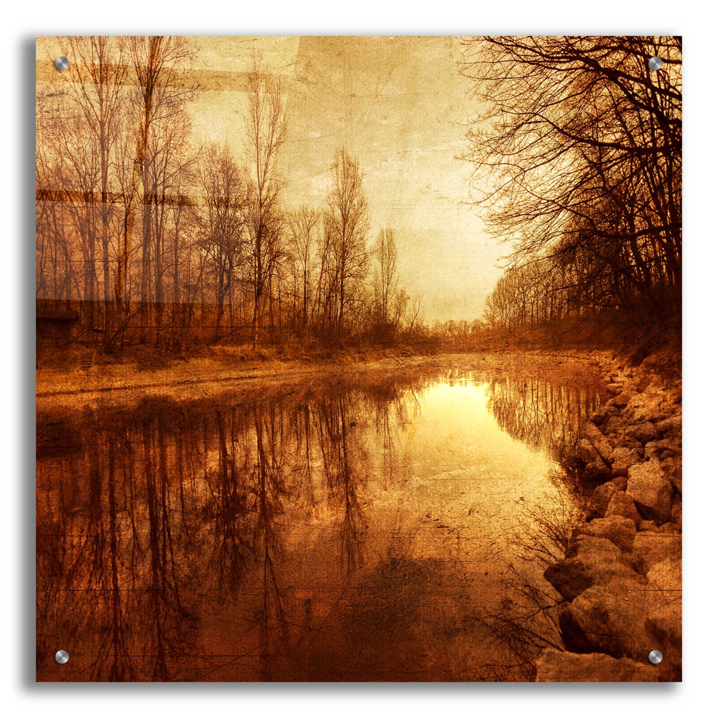 Epic Art 'Floating Down The River' by Philippe Sainte-Laudy, Acrylic Glass Wall Art,24x24