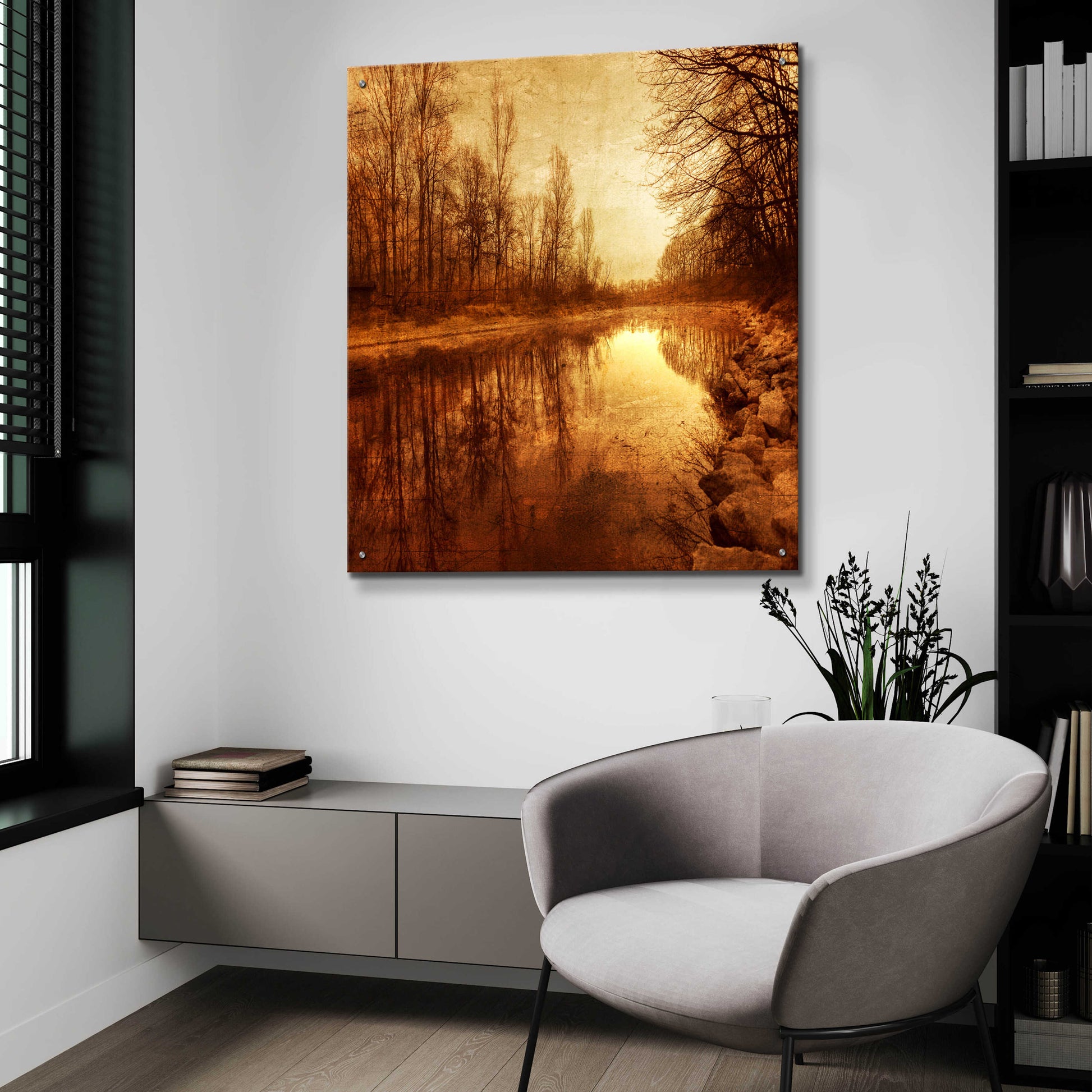 Epic Art 'Floating Down The River' by Philippe Sainte-Laudy, Acrylic Glass Wall Art,36x36