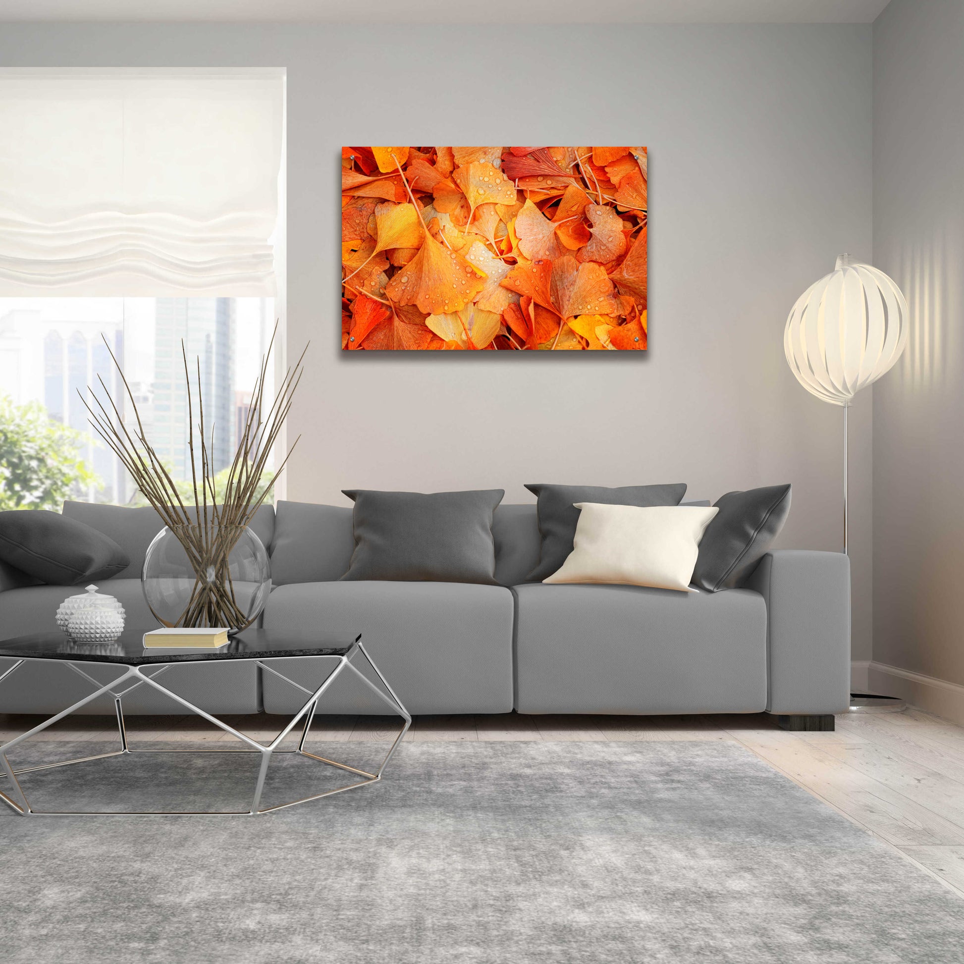 Epic Art 'Ginkgo Fall' by Philippe Sainte-Laudy, Acrylic Glass Wall Art,36x24