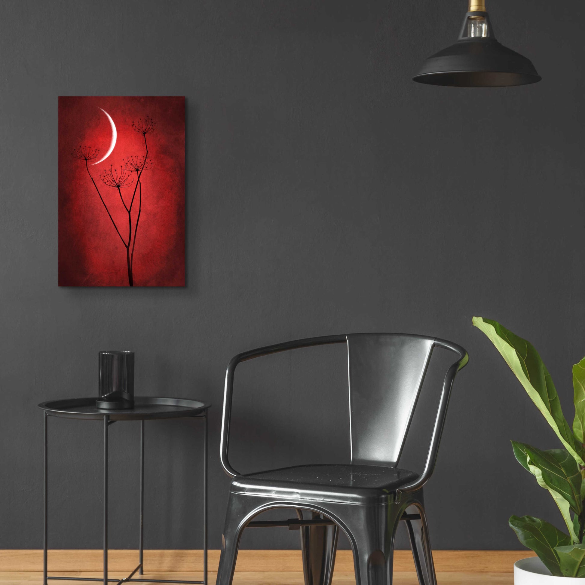 Epic Art 'Red Crescent Moon' by Philippe Sainte-Laudy, Acrylic Glass Wall Art,16x24