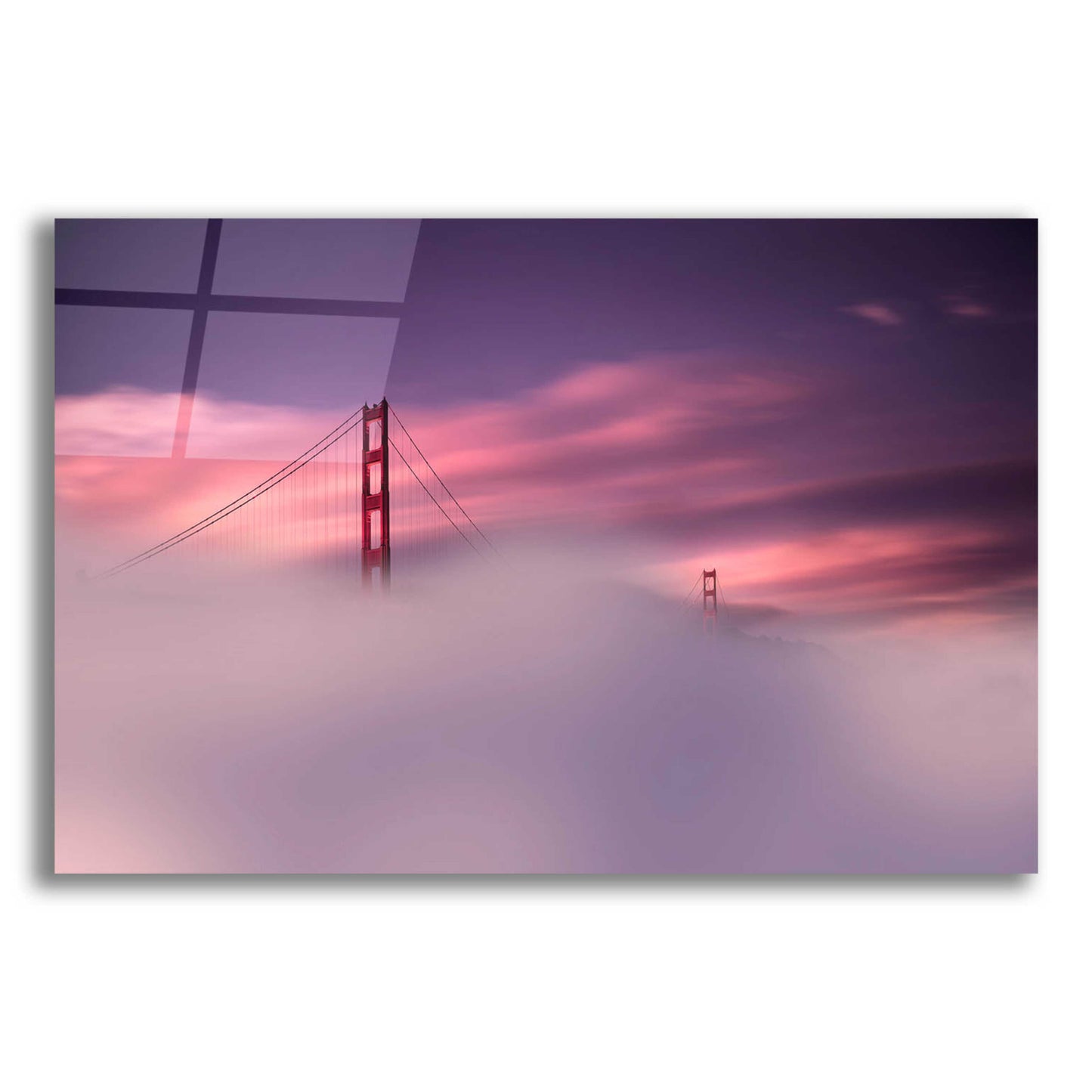 Epic Art 'San Francisco Fog' by Philippe Sainte-Laudy, Acrylic Glass Wall Art,24x16