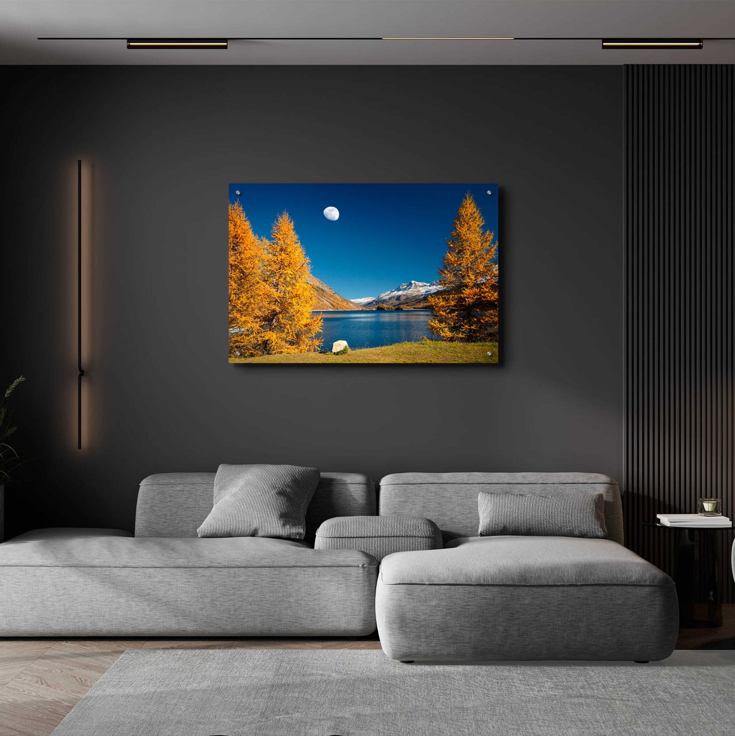 Epic Art 'The Rock And The Moon' by Philippe Sainte-Laudy, Acrylic Glass Wall Art,36x24