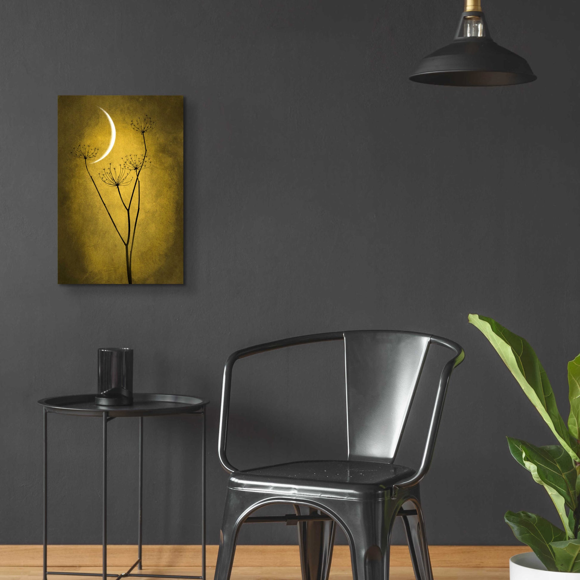 Epic Art 'Yellow Crescent Moon' by Philippe Sainte-Laudy, Acrylic Glass Wall Art,16x24