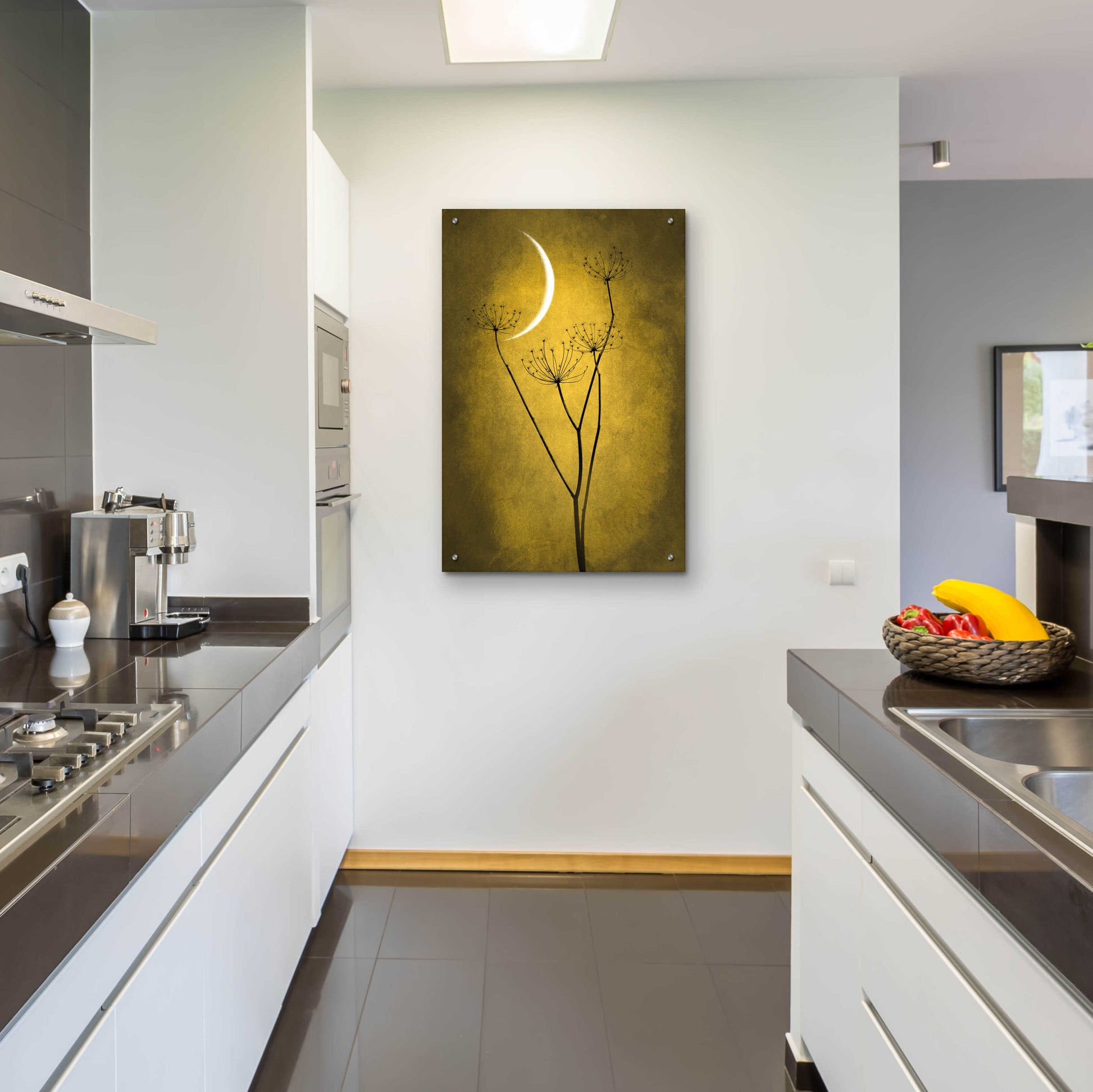 Epic Art 'Yellow Crescent Moon' by Philippe Sainte-Laudy, Acrylic Glass Wall Art,24x36