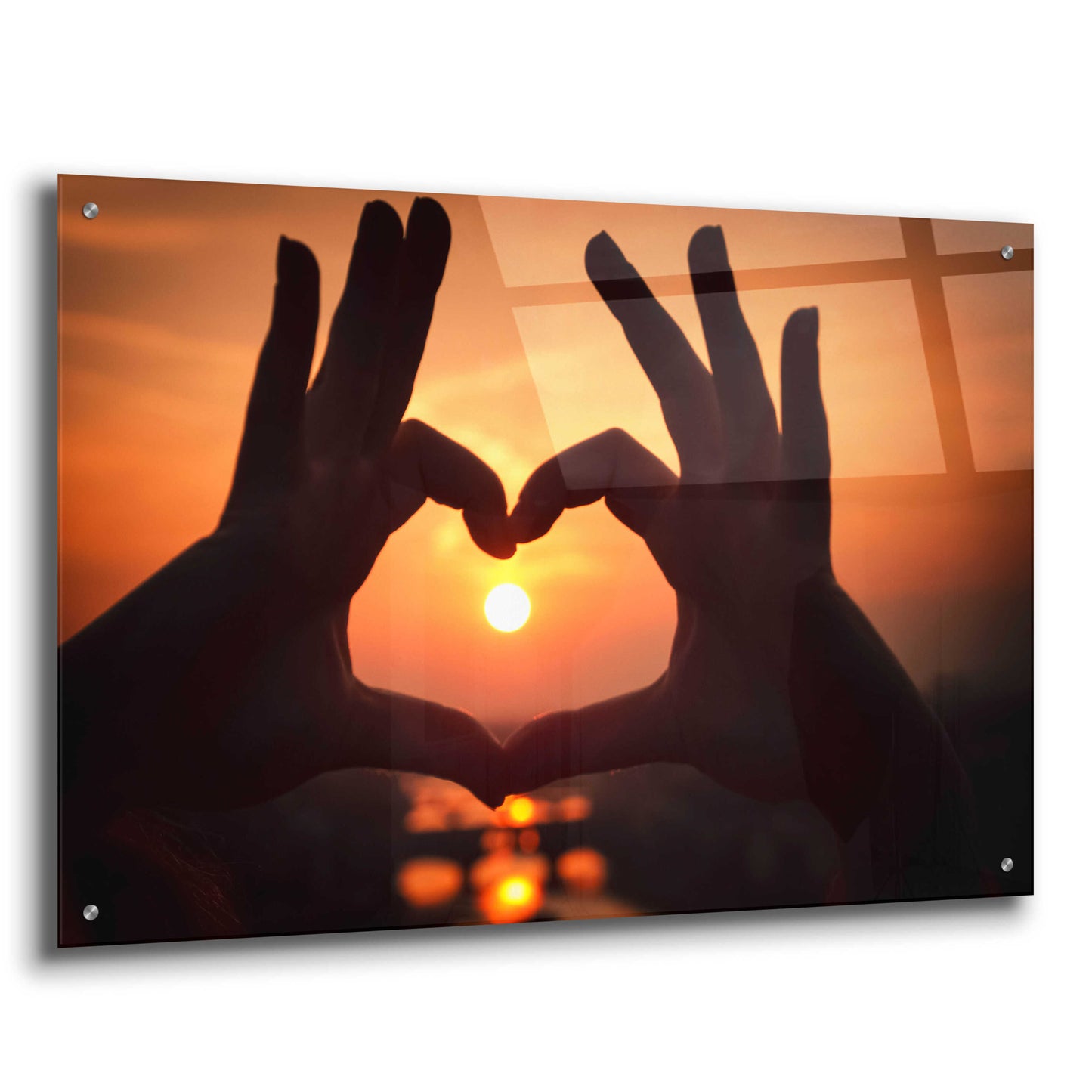 Epic Art 'Sunset Lovers' by Giuseppe Torre, Acrylic Glass Wall Art,36x24