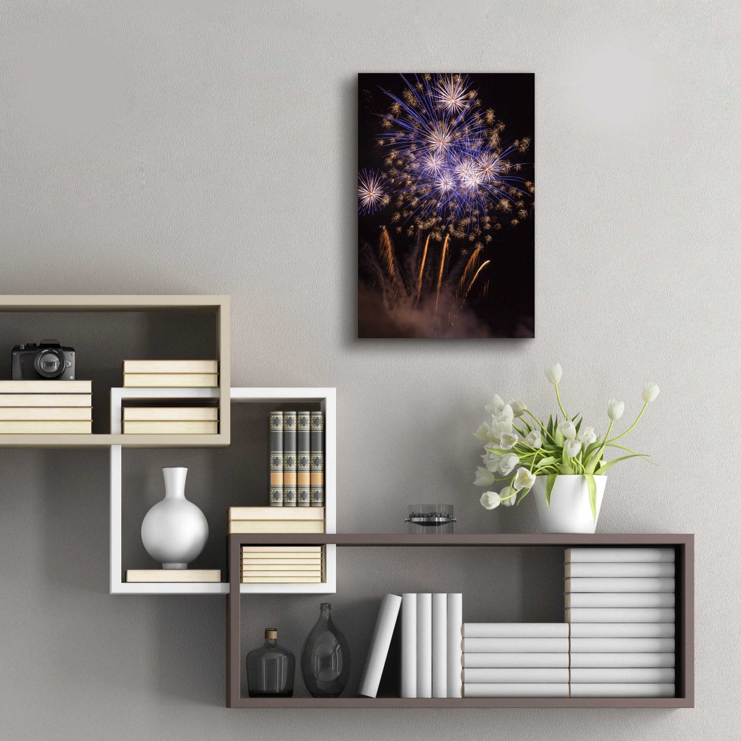 Epic Art '4th of July Sky' by Giuseppe Torre, Acrylic Glass Wall Art,16x24