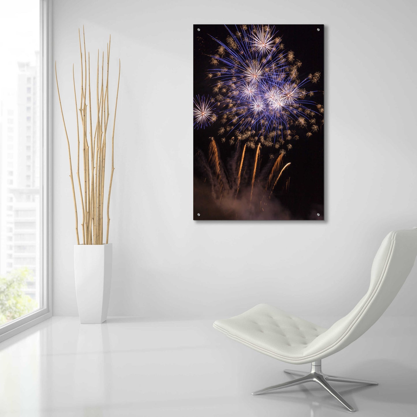 Epic Art '4th of July Sky' by Giuseppe Torre, Acrylic Glass Wall Art,24x36