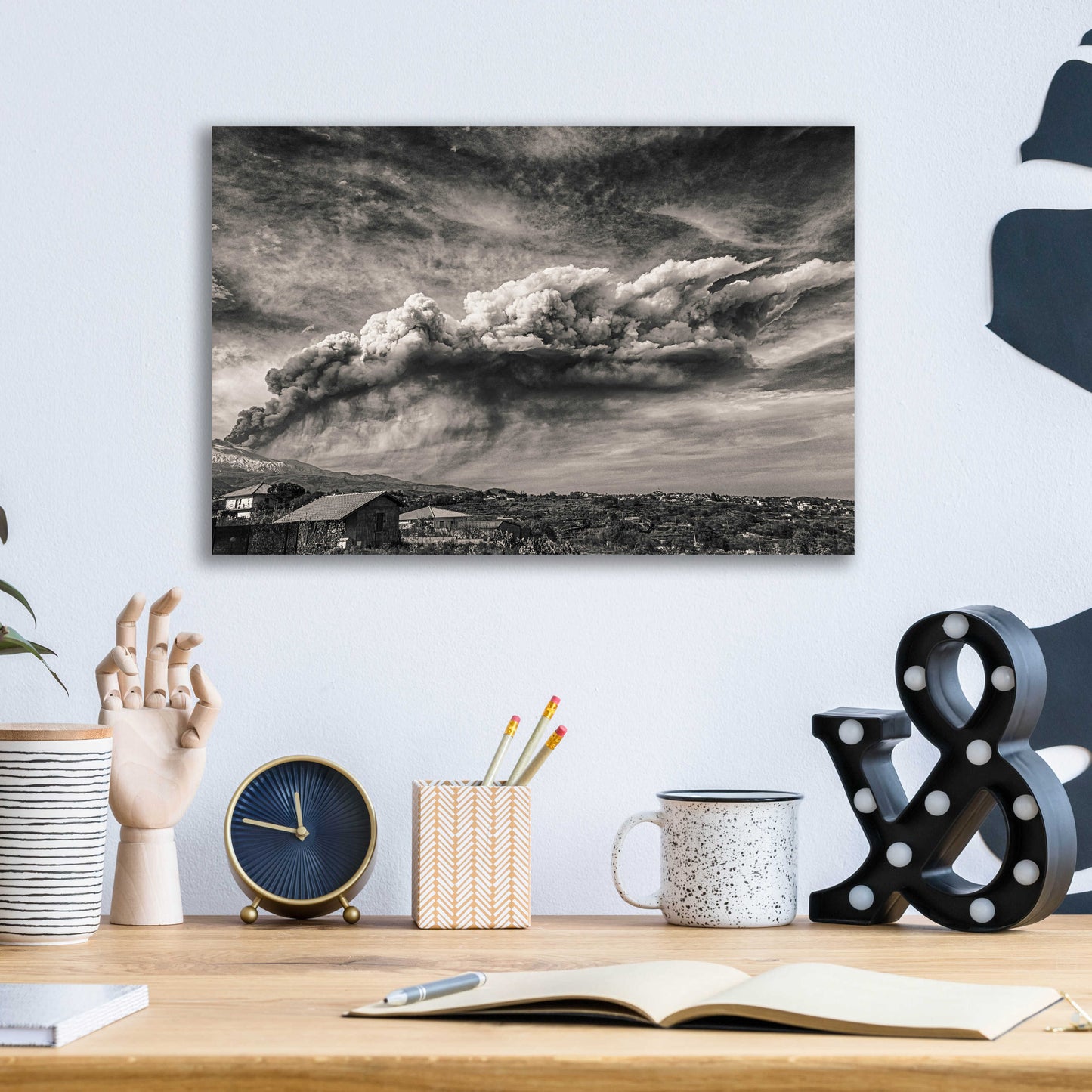 Epic Art 'Anger in the Sky' by Giuseppe Torre, Acrylic Glass Wall Art,16x12