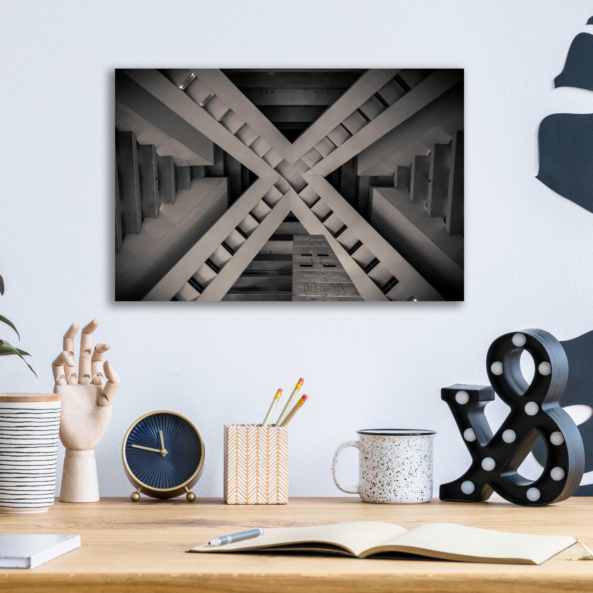 Epic Art 'Inside the Pyramid' by Giuseppe Torre, Acrylic Glass Wall Art,16x12