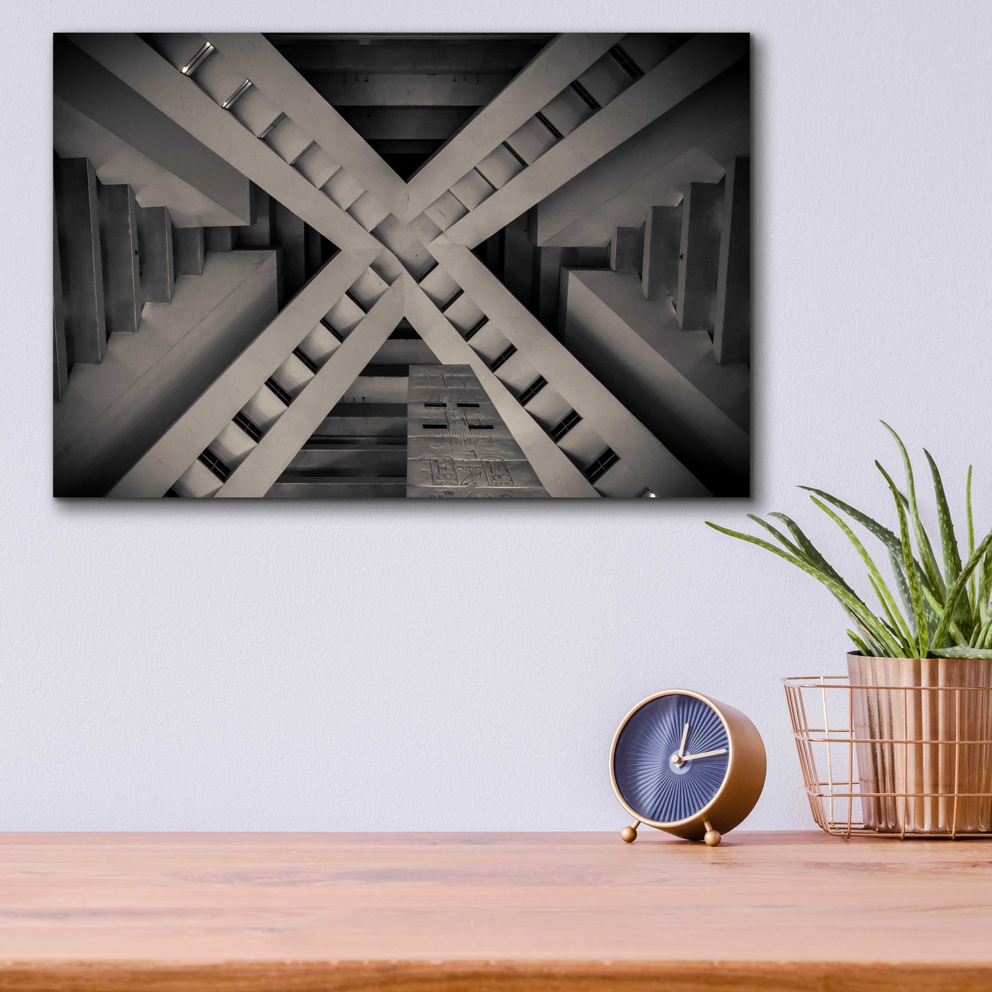 Epic Art 'Inside the Pyramid' by Giuseppe Torre, Acrylic Glass Wall Art,16x12