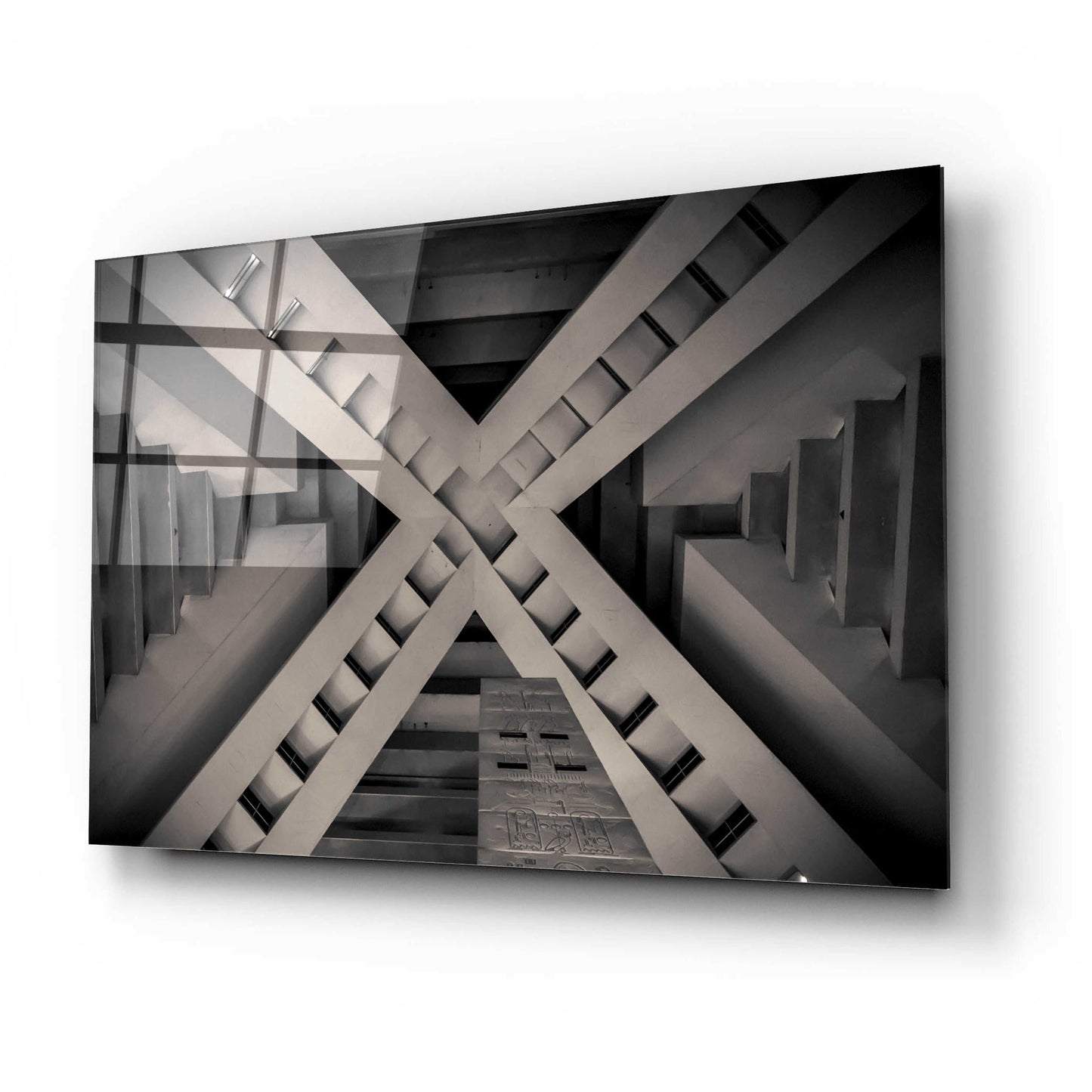 Epic Art 'Inside the Pyramid' by Giuseppe Torre, Acrylic Glass Wall Art,24x16