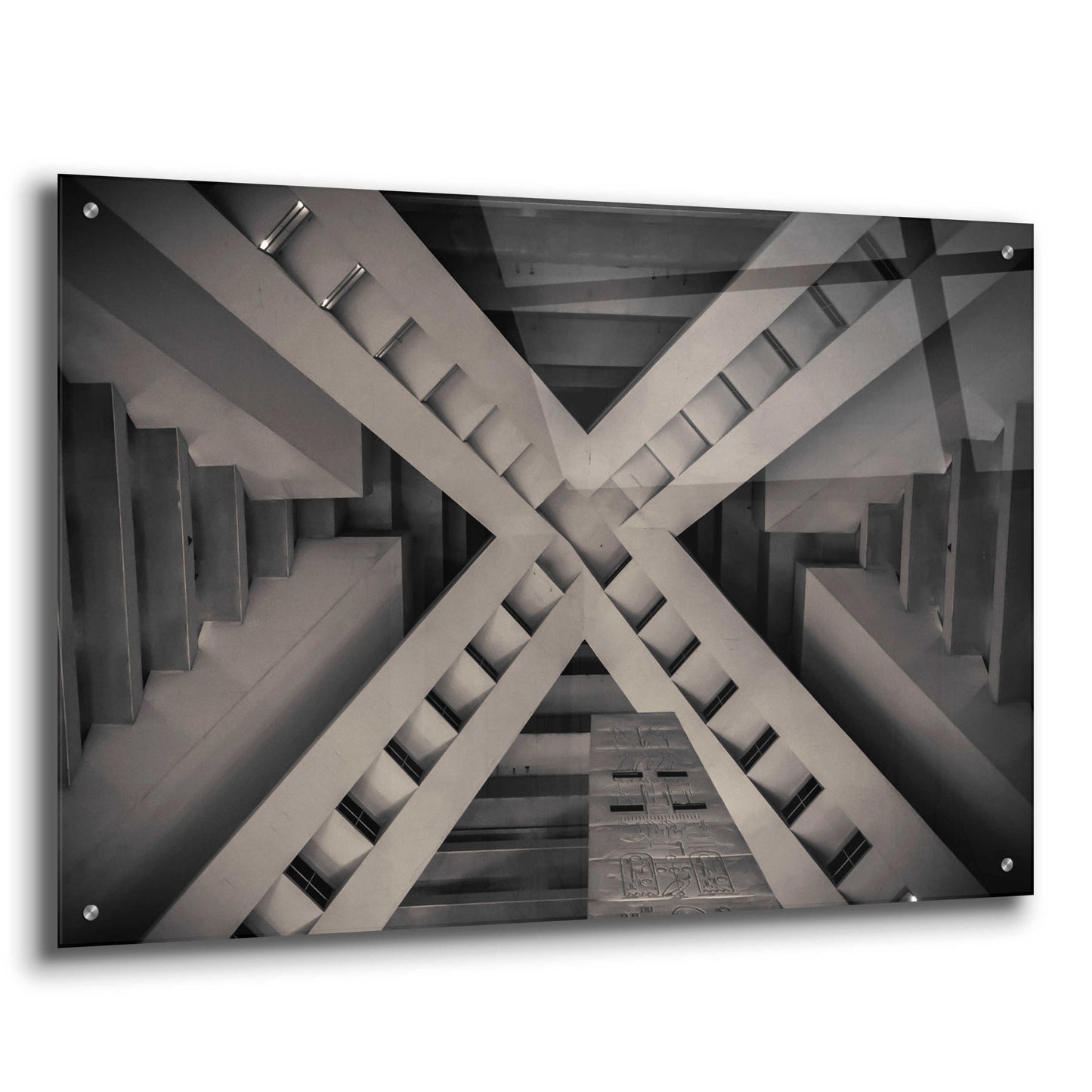 Epic Art 'Inside the Pyramid' by Giuseppe Torre, Acrylic Glass Wall Art,36x24