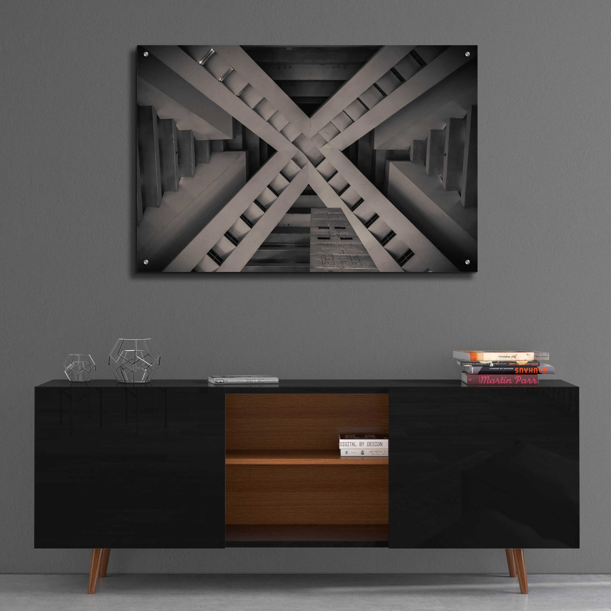 Epic Art 'Inside the Pyramid' by Giuseppe Torre, Acrylic Glass Wall Art,36x24