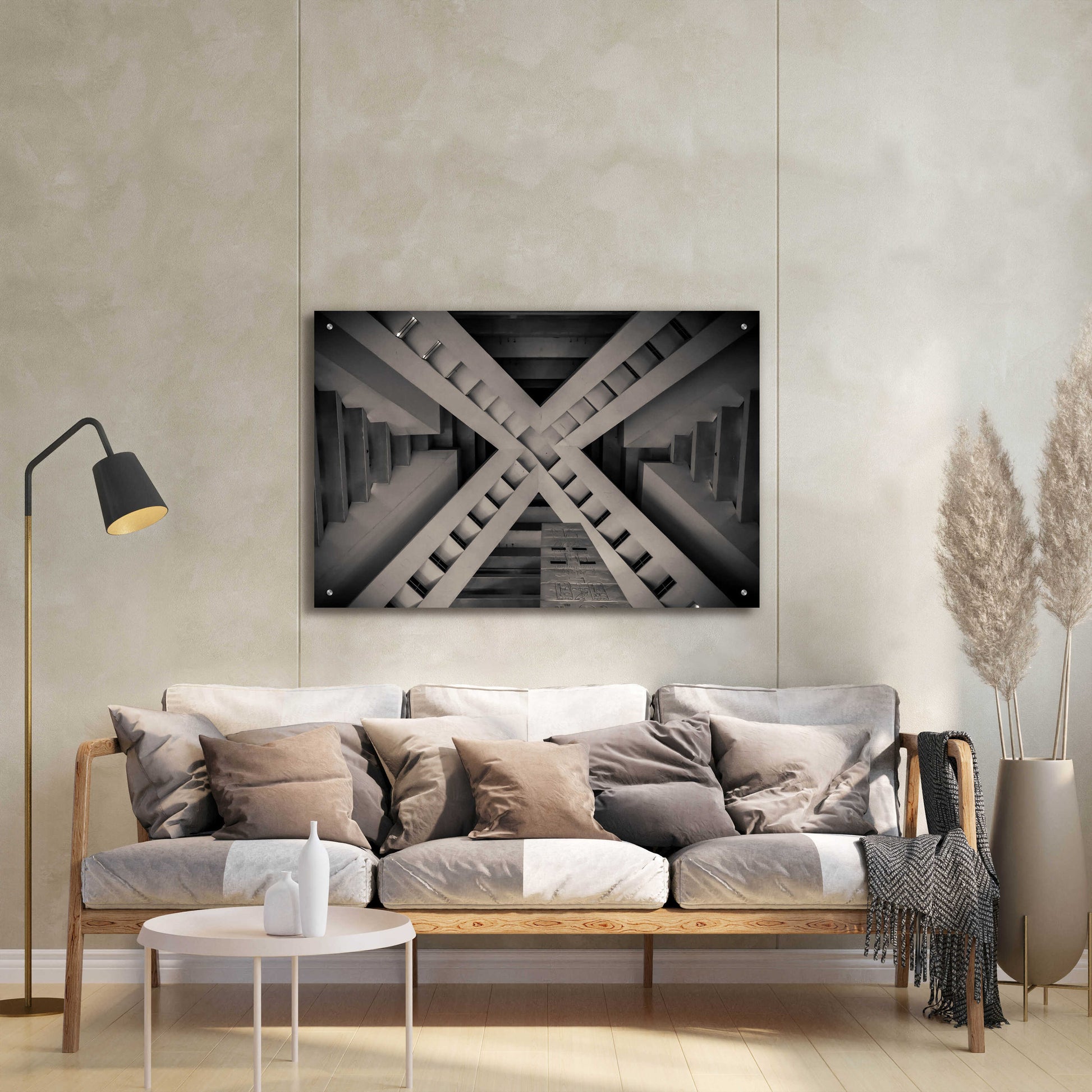 Epic Art 'Inside the Pyramid' by Giuseppe Torre, Acrylic Glass Wall Art,36x24