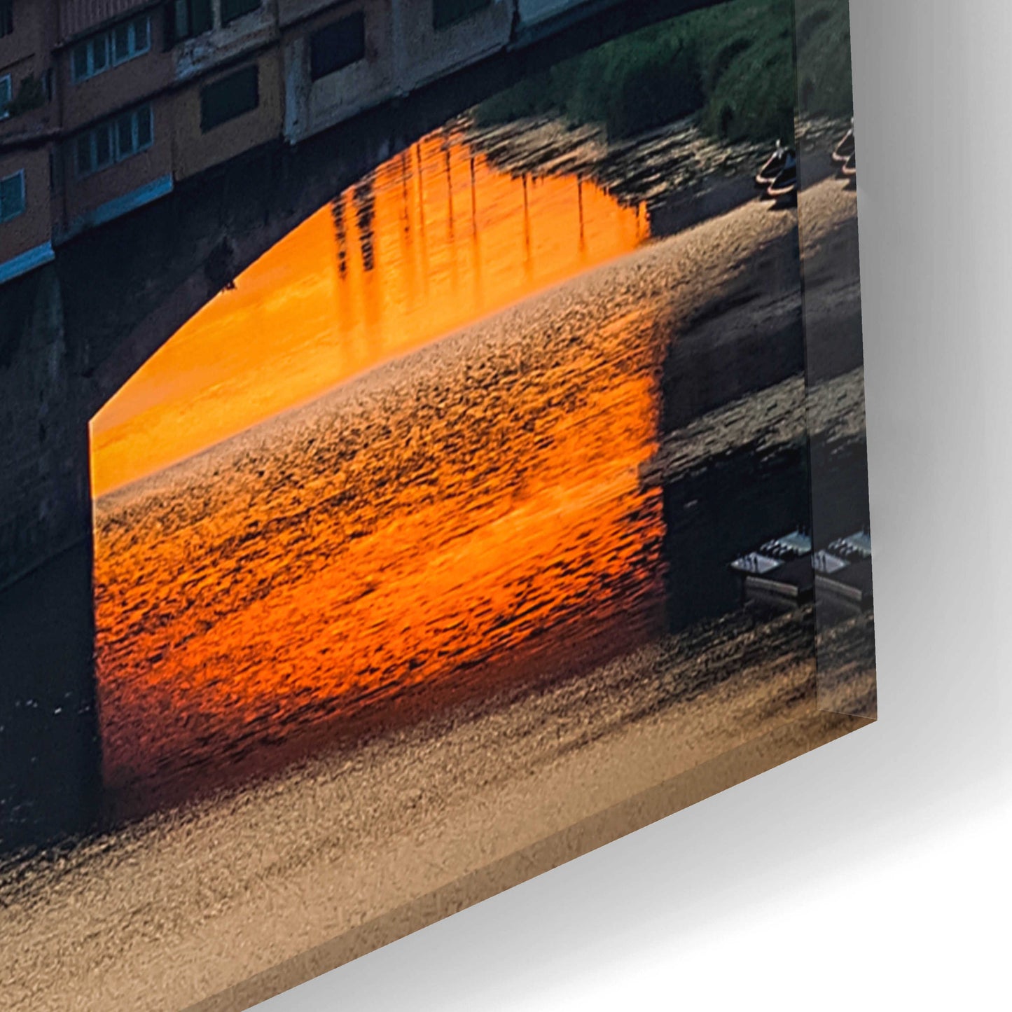 Epic Art 'Crimson sky' by Giuseppe Torre, Acrylic Glass Wall Art,12x16