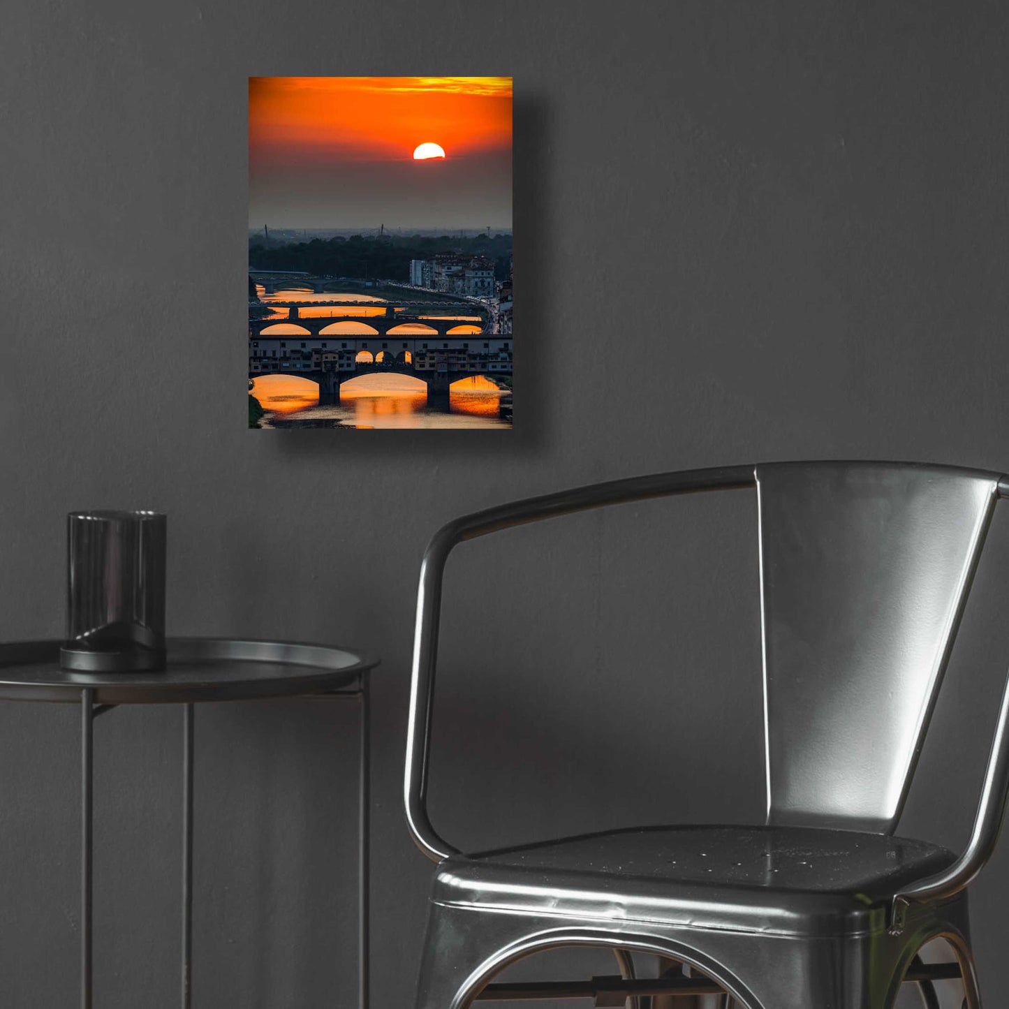 Epic Art 'Crimson sky' by Giuseppe Torre, Acrylic Glass Wall Art,12x16