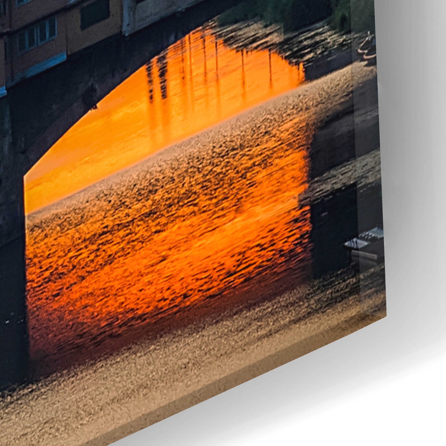 Epic Art 'Crimson sky' by Giuseppe Torre, Acrylic Glass Wall Art,16x24