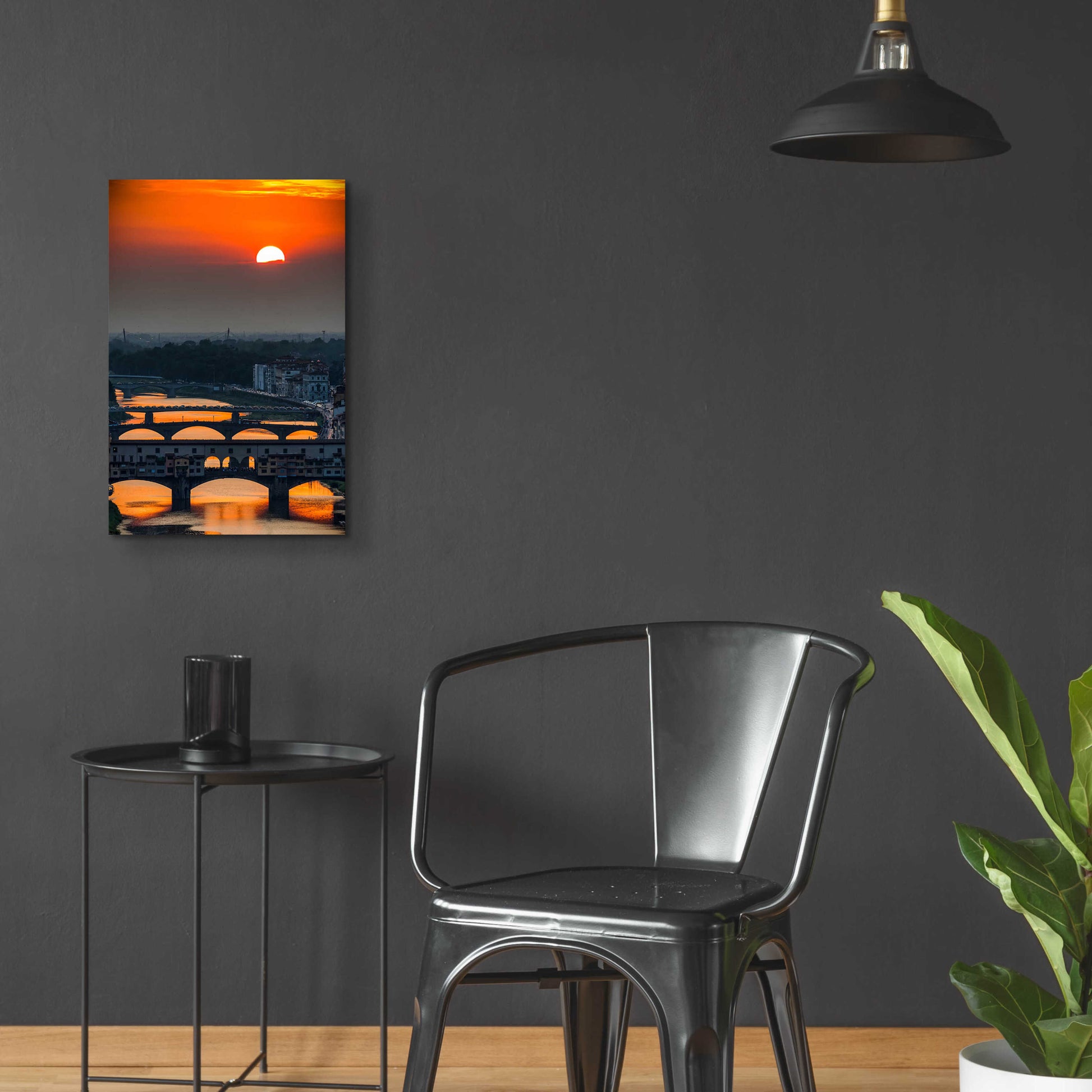 Epic Art 'Crimson sky' by Giuseppe Torre, Acrylic Glass Wall Art,16x24