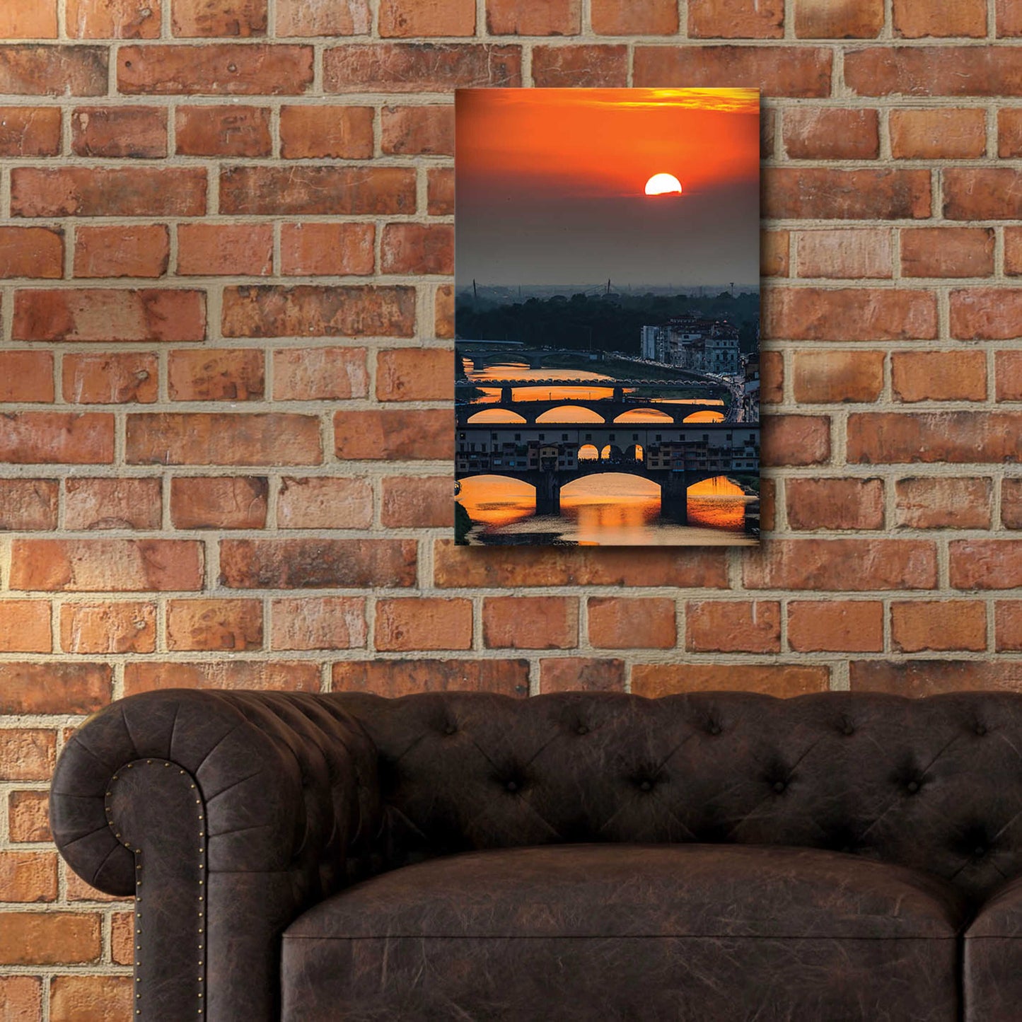 Epic Art 'Crimson sky' by Giuseppe Torre, Acrylic Glass Wall Art,16x24