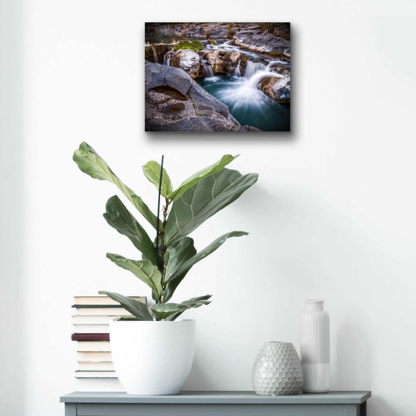 Epic Art 'Falls' by Giuseppe Torre, Acrylic Glass Wall Art,16x12