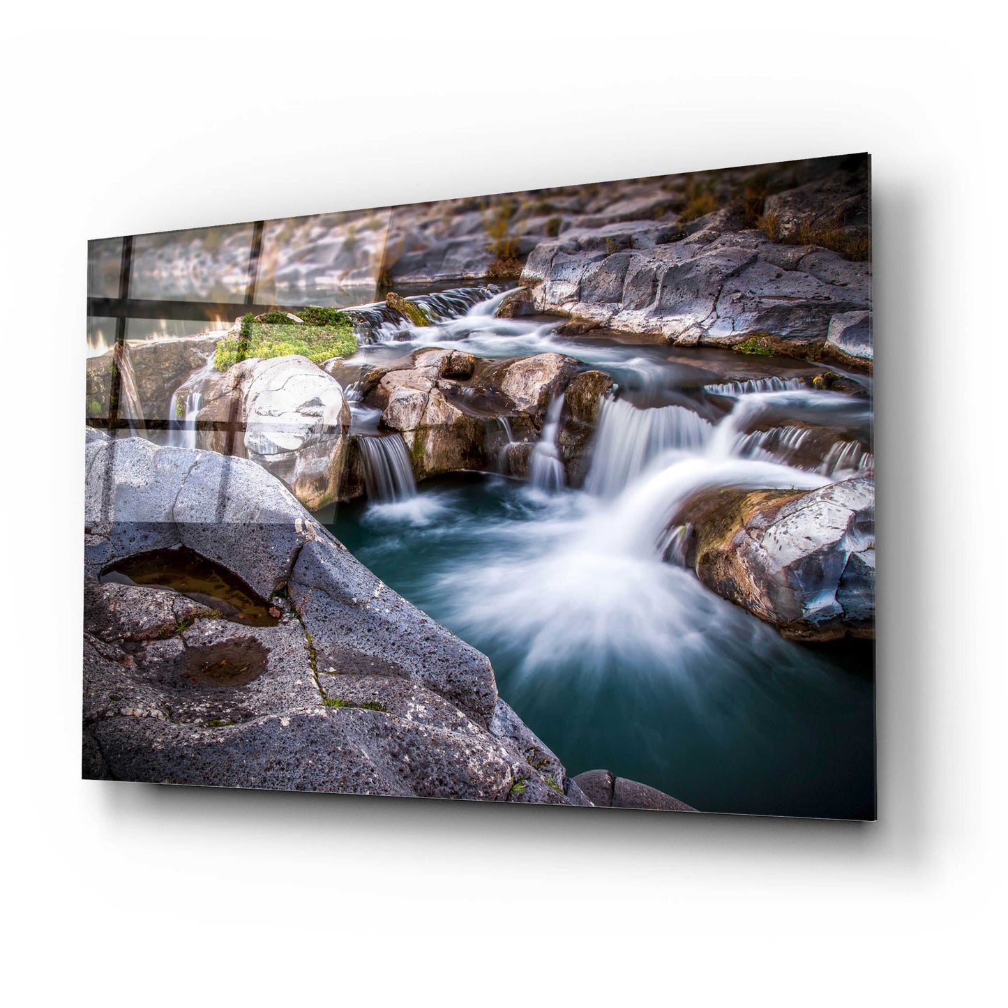 Epic Art 'Falls' by Giuseppe Torre, Acrylic Glass Wall Art,24x16