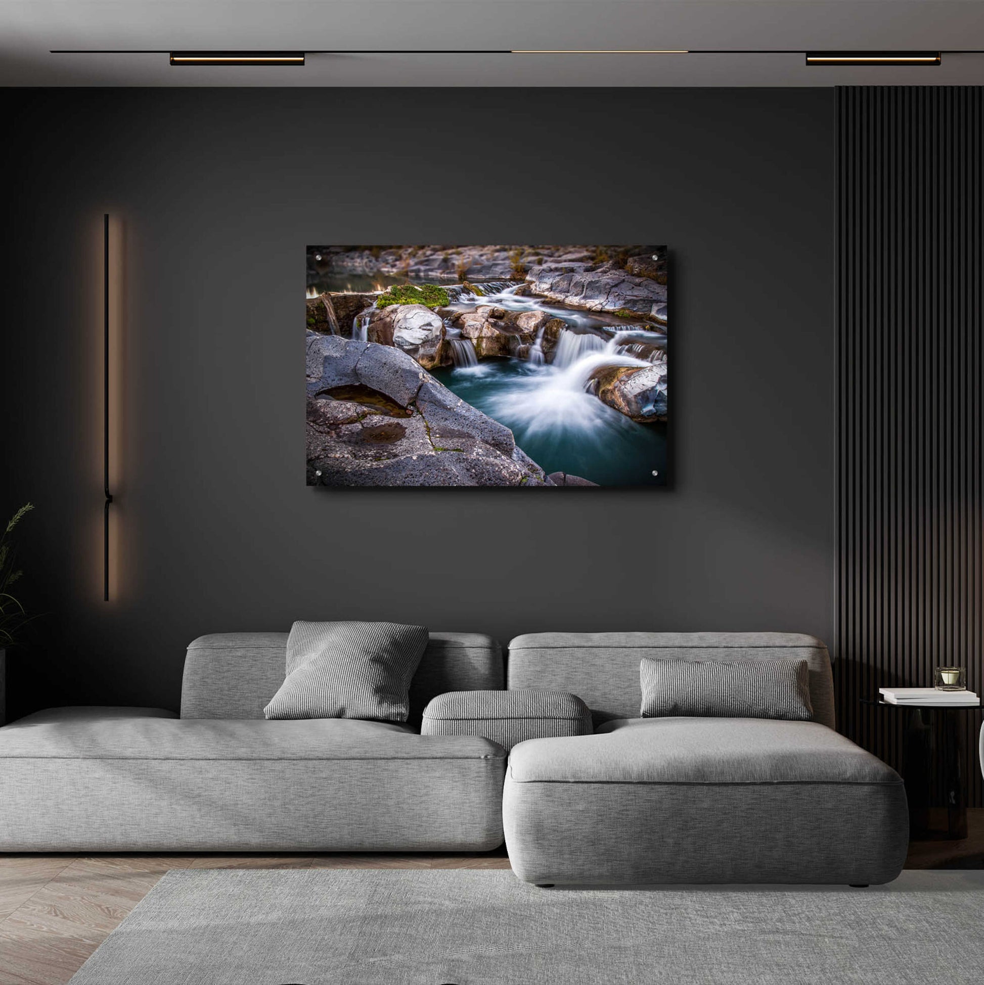 Epic Art 'Falls' by Giuseppe Torre, Acrylic Glass Wall Art,36x24