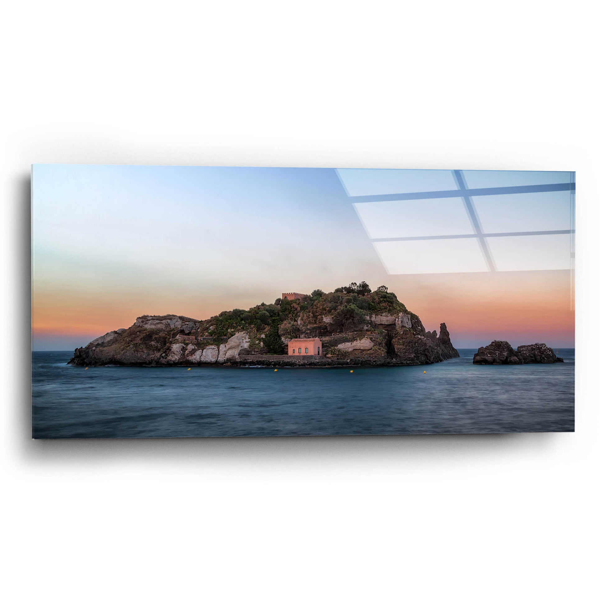 Epic Art 'Lachea Island' by Giuseppe Torre, Acrylic Glass Wall Art,24x12