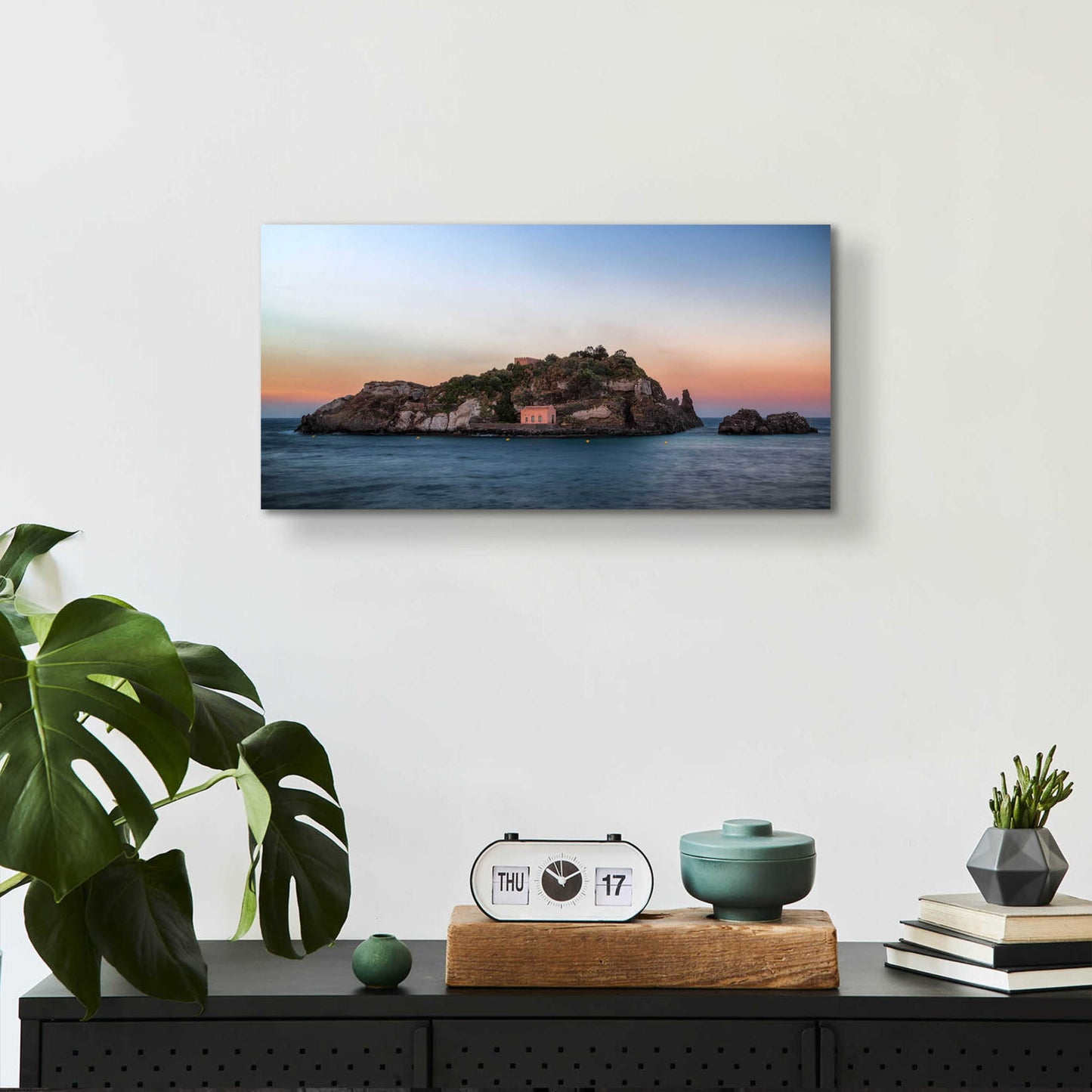 Epic Art 'Lachea Island' by Giuseppe Torre, Acrylic Glass Wall Art,24x12