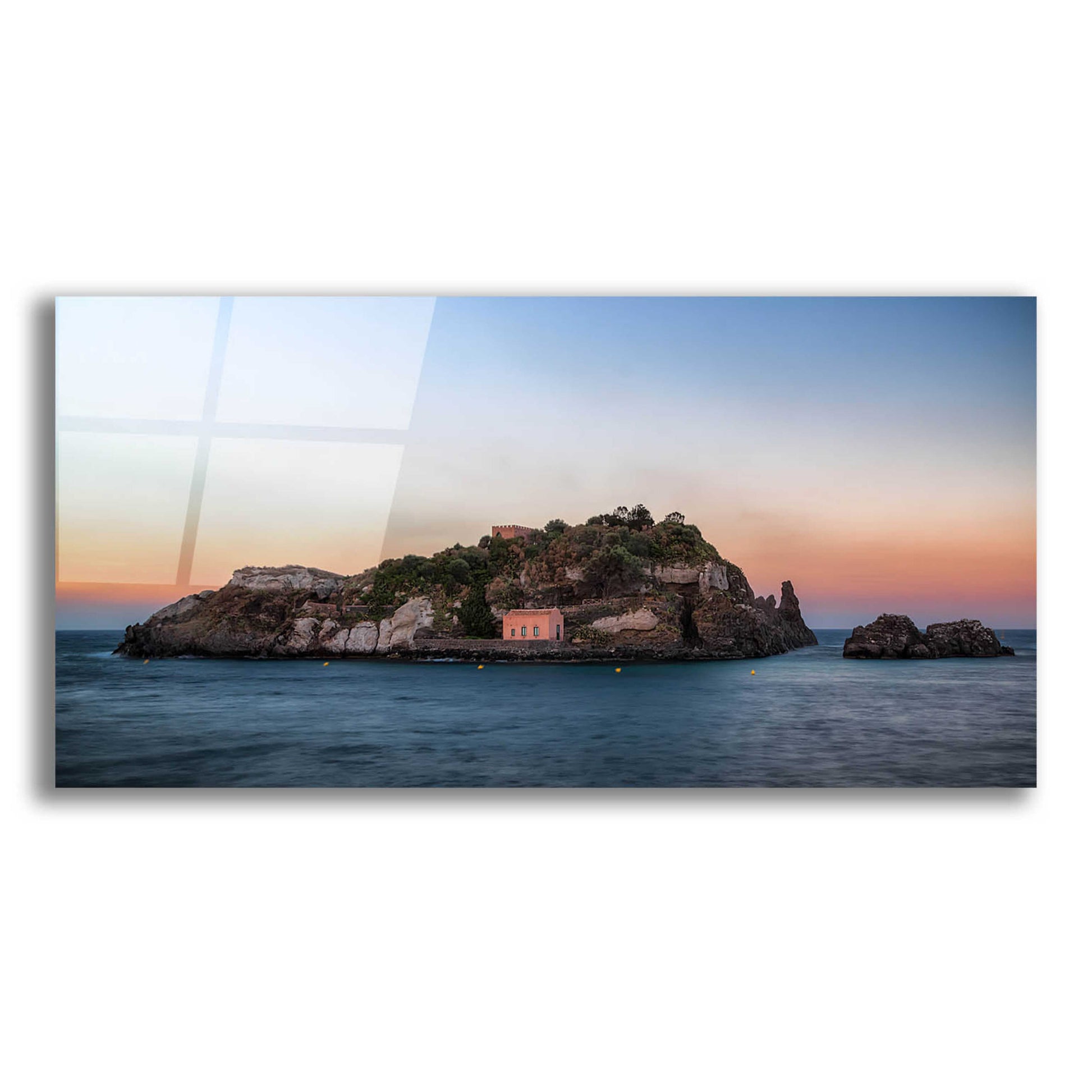 Epic Art 'Lachea Island' by Giuseppe Torre, Acrylic Glass Wall Art,24x12