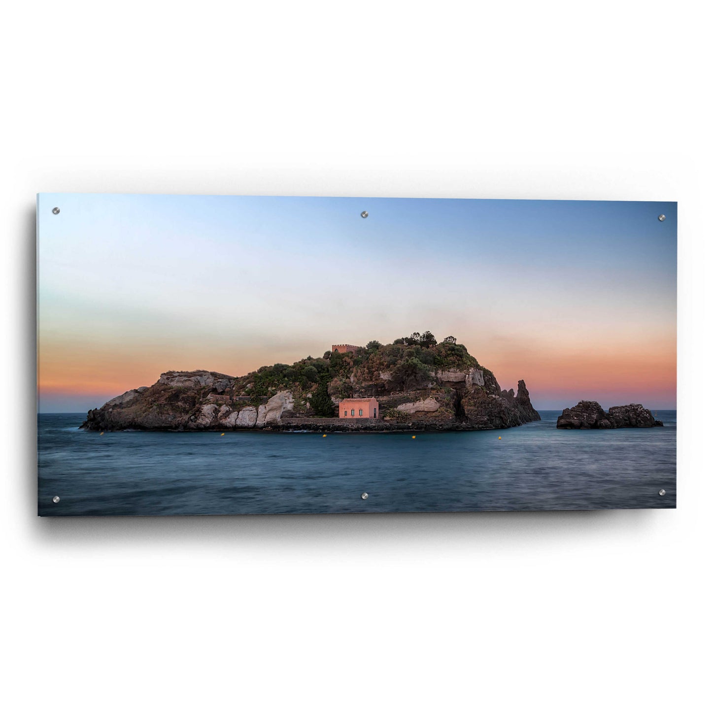 Epic Art 'Lachea Island' by Giuseppe Torre, Acrylic Glass Wall Art,48x24