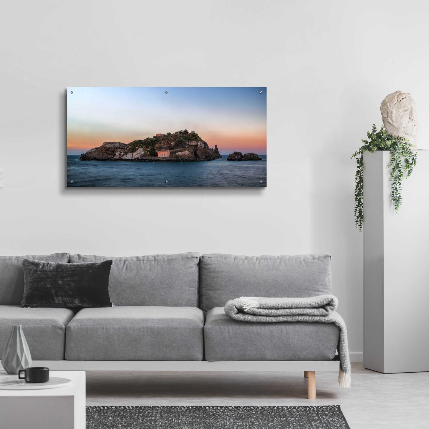 Epic Art 'Lachea Island' by Giuseppe Torre, Acrylic Glass Wall Art,48x24