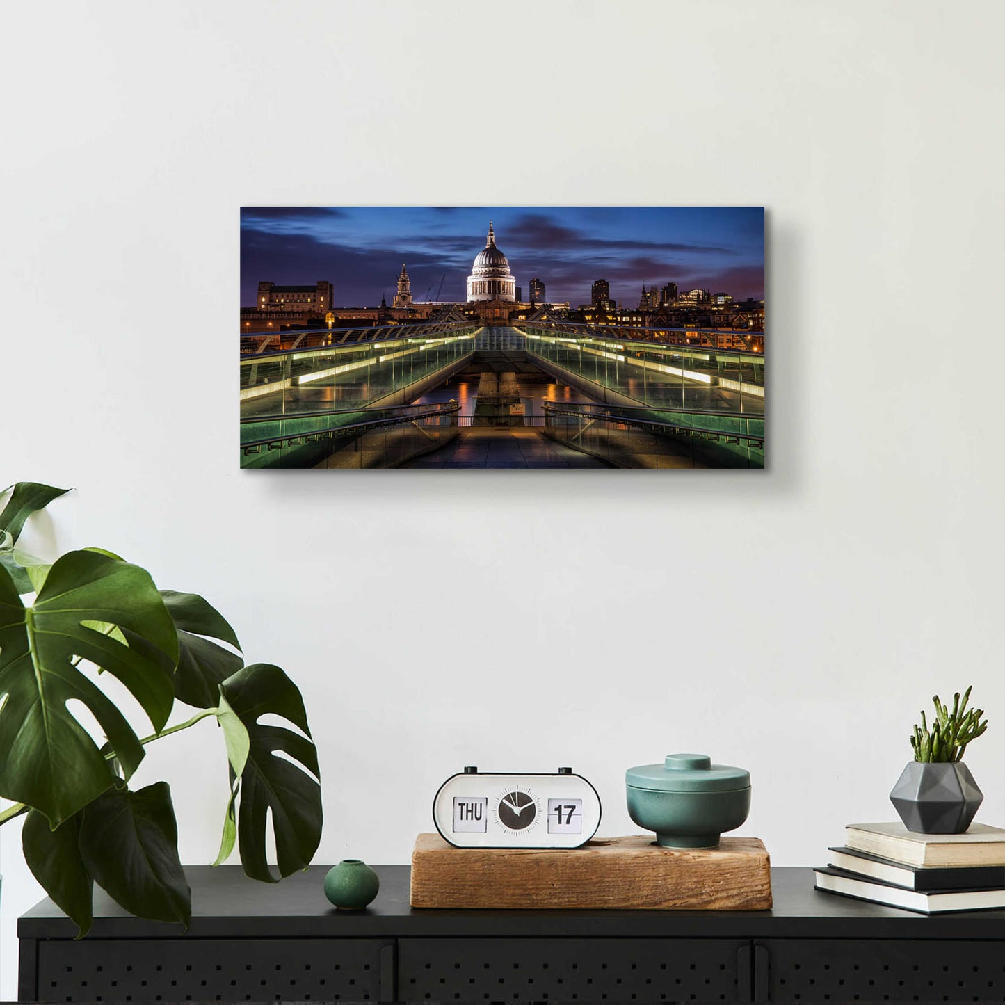 Epic Art 'Symmetries Of London' by Giuseppe Torre, Acrylic Glass Wall Art,24x12