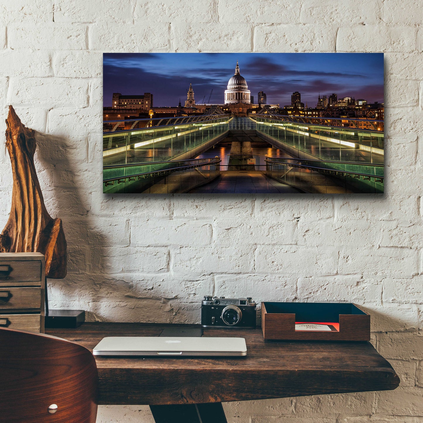 Epic Art 'Symmetries Of London' by Giuseppe Torre, Acrylic Glass Wall Art,24x12