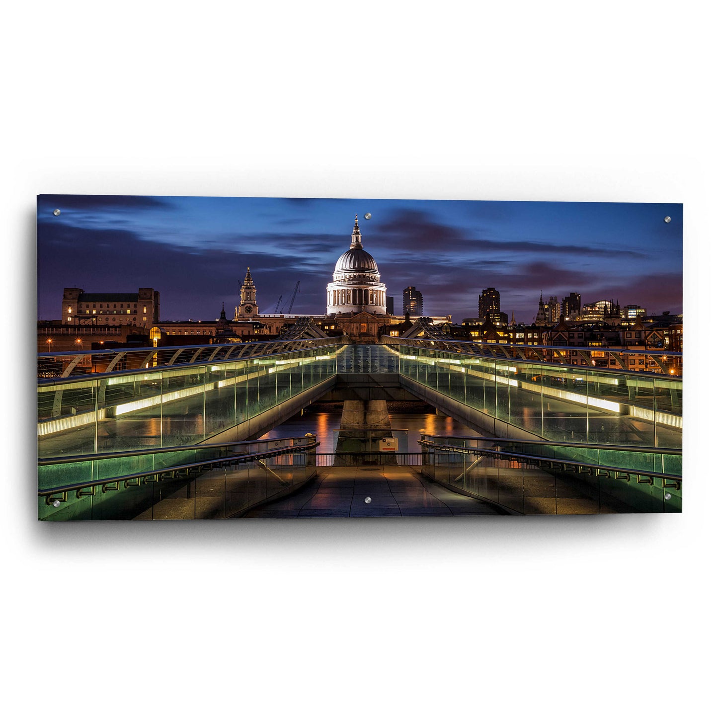 Epic Art 'Symmetries Of London' by Giuseppe Torre, Acrylic Glass Wall Art,48x24