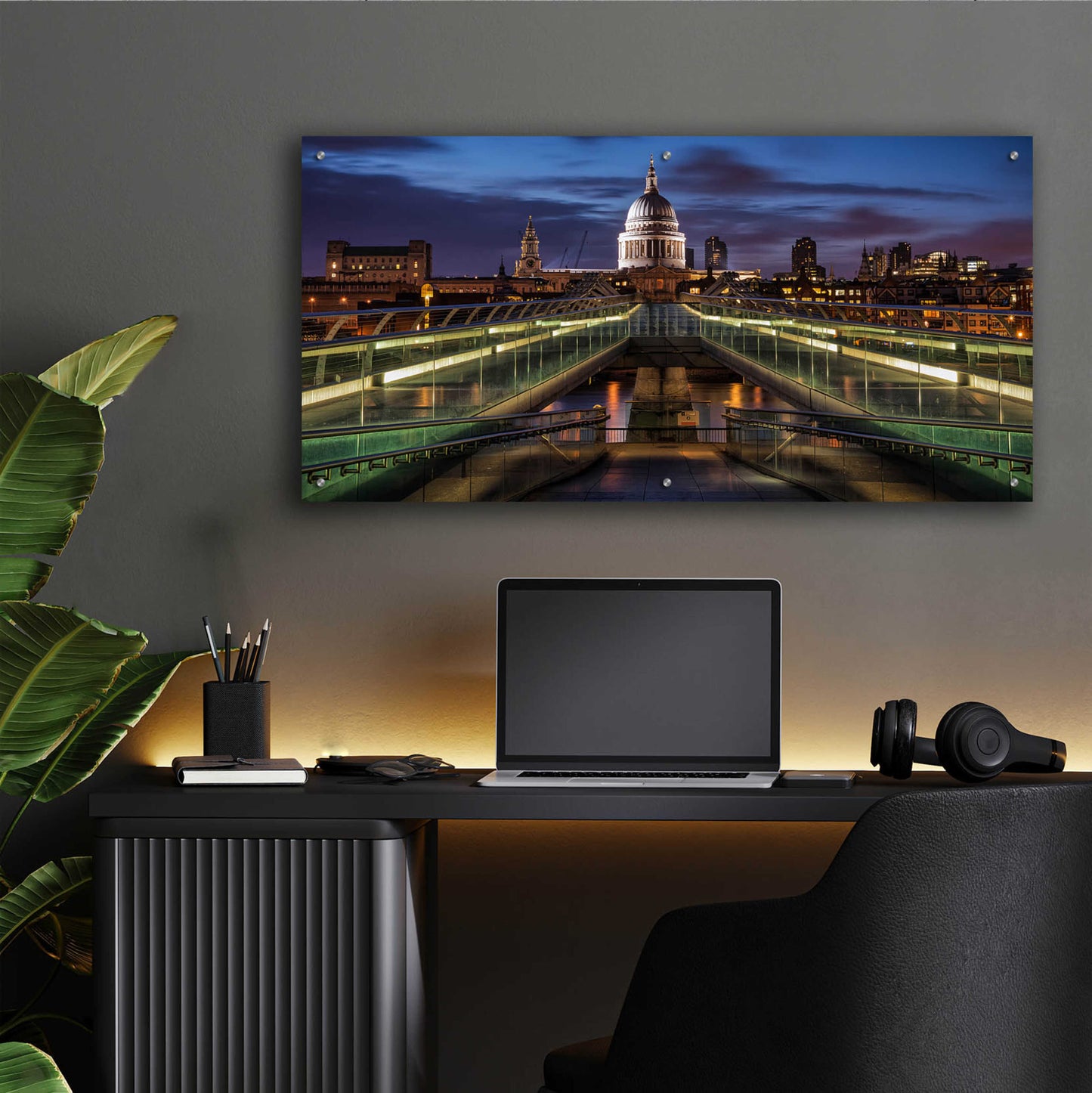 Epic Art 'Symmetries Of London' by Giuseppe Torre, Acrylic Glass Wall Art,48x24