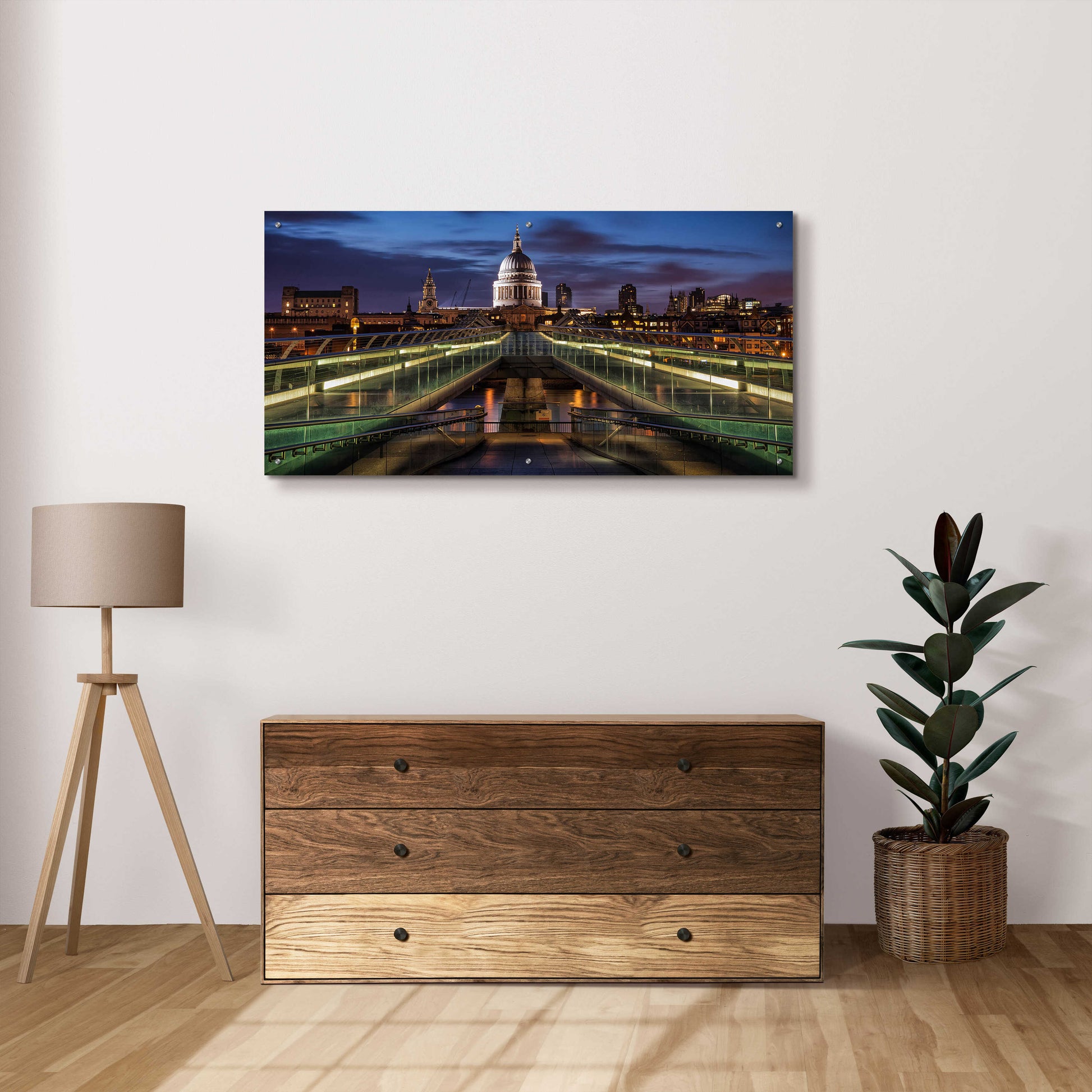 Epic Art 'Symmetries Of London' by Giuseppe Torre, Acrylic Glass Wall Art,48x24