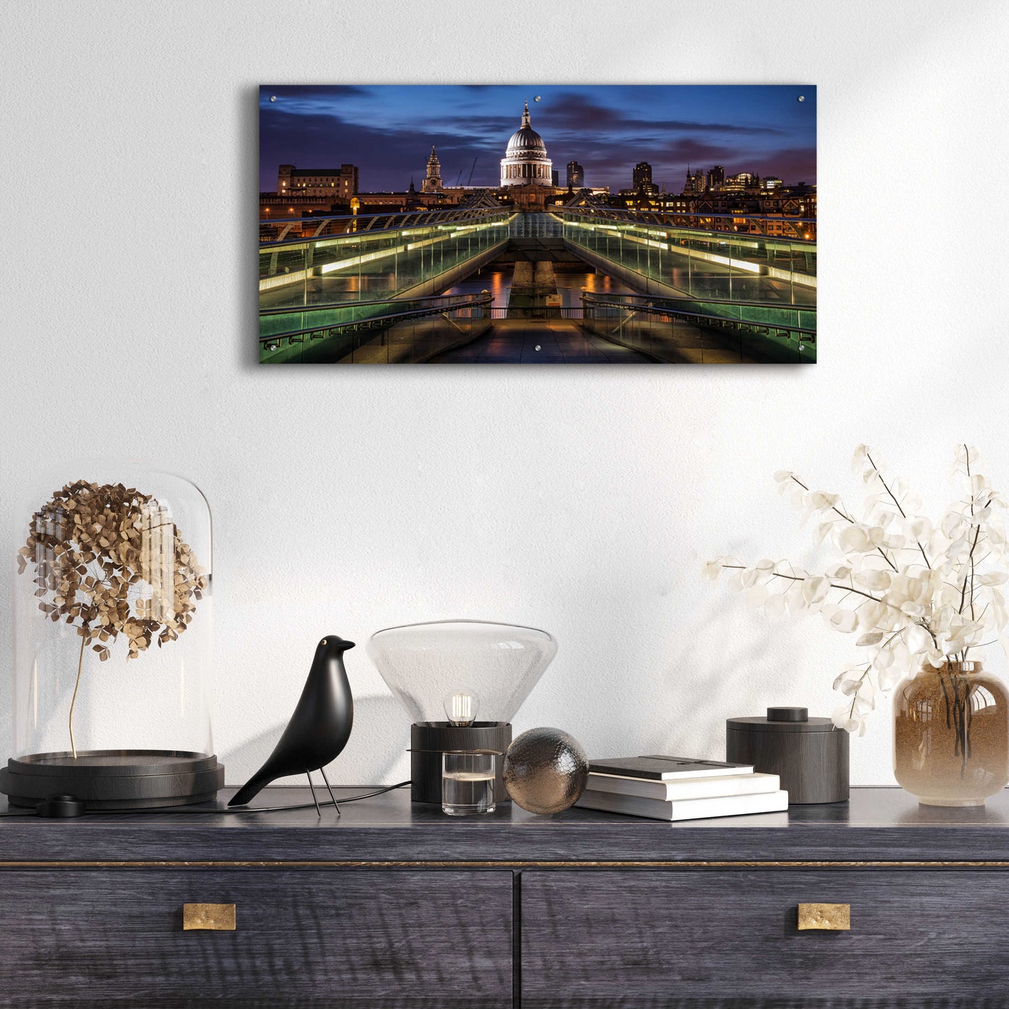 Epic Art 'Symmetries Of London' by Giuseppe Torre, Acrylic Glass Wall Art,48x24