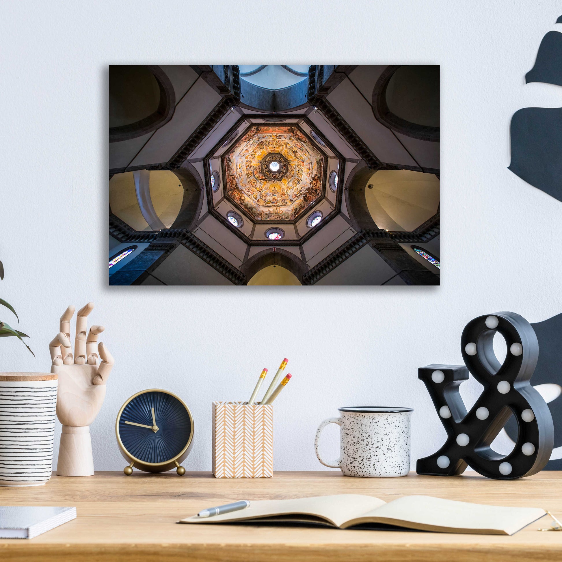 Epic Art 'Under The Brunelleschi's Dome' by Giuseppe Torre, Acrylic Glass Wall Art,16x12