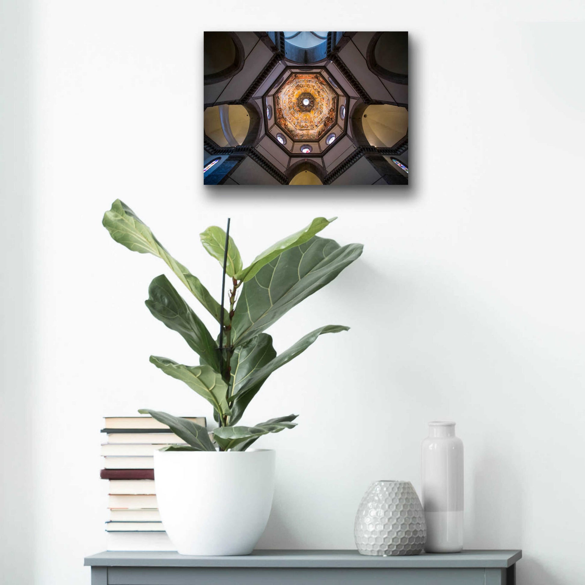 Epic Art 'Under The Brunelleschi's Dome' by Giuseppe Torre, Acrylic Glass Wall Art,16x12