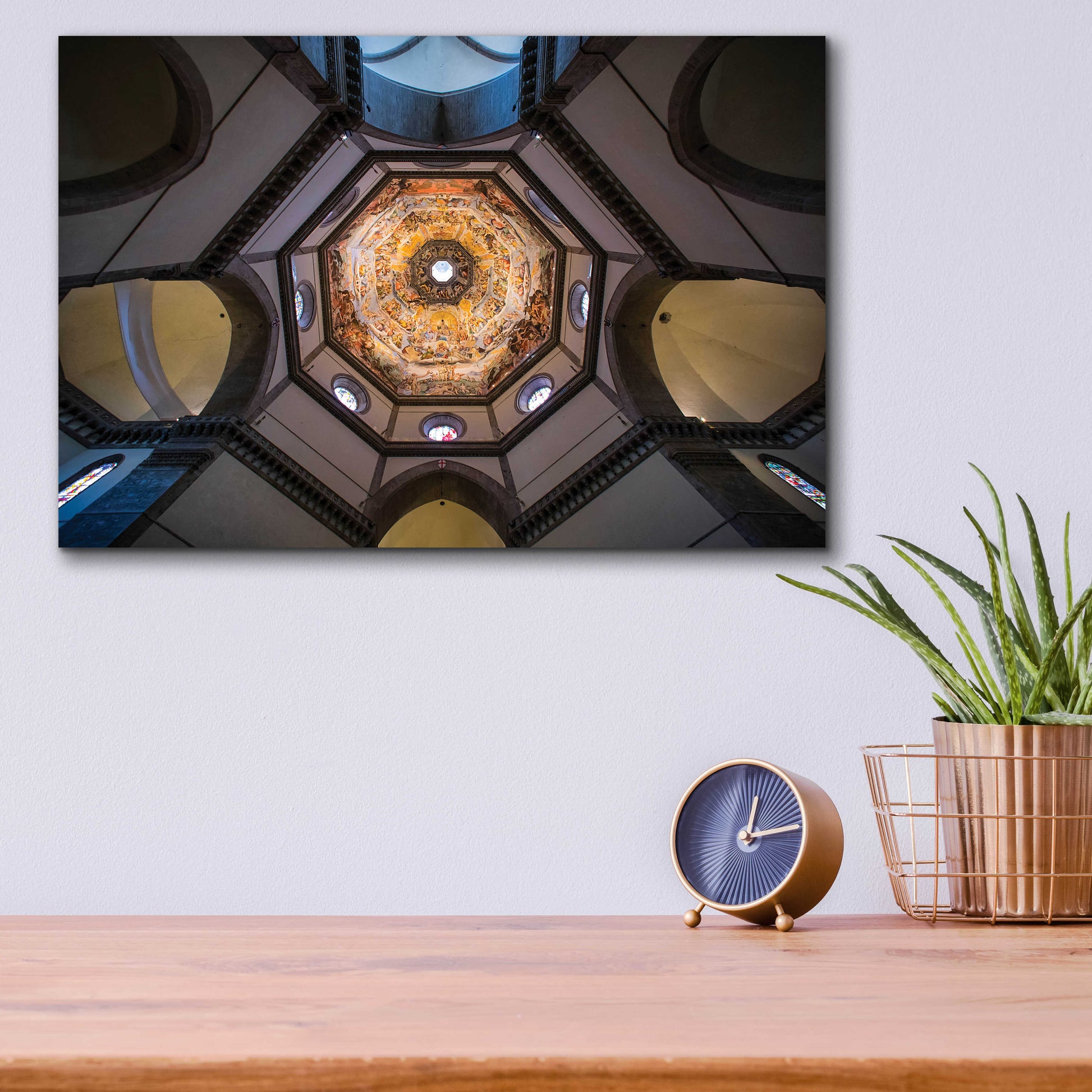 Epic Art 'Under The Brunelleschi's Dome' by Giuseppe Torre, Acrylic Glass Wall Art,16x12