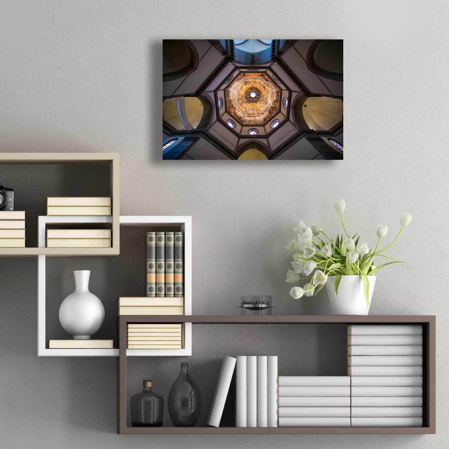 Epic Art 'Under The Brunelleschi's Dome' by Giuseppe Torre, Acrylic Glass Wall Art,24x16