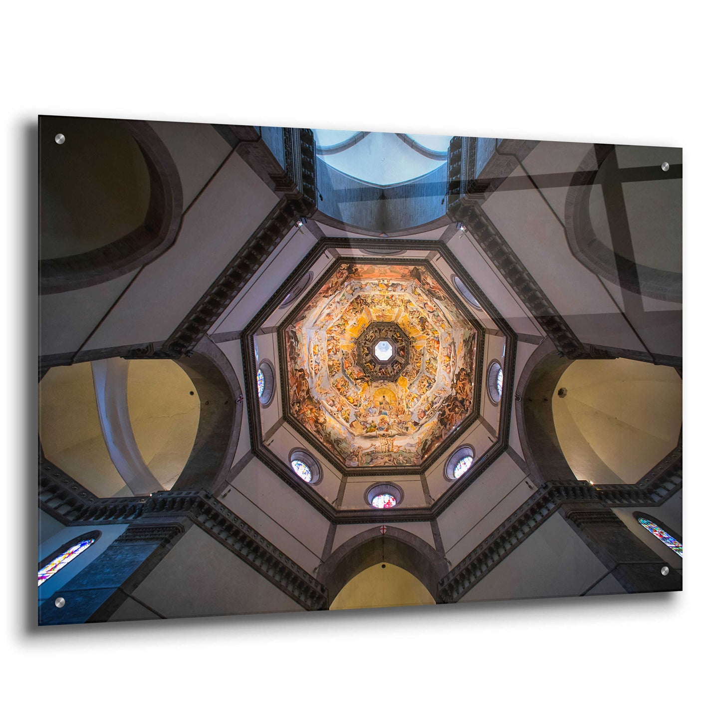 Epic Art 'Under The Brunelleschi's Dome' by Giuseppe Torre, Acrylic Glass Wall Art,36x24