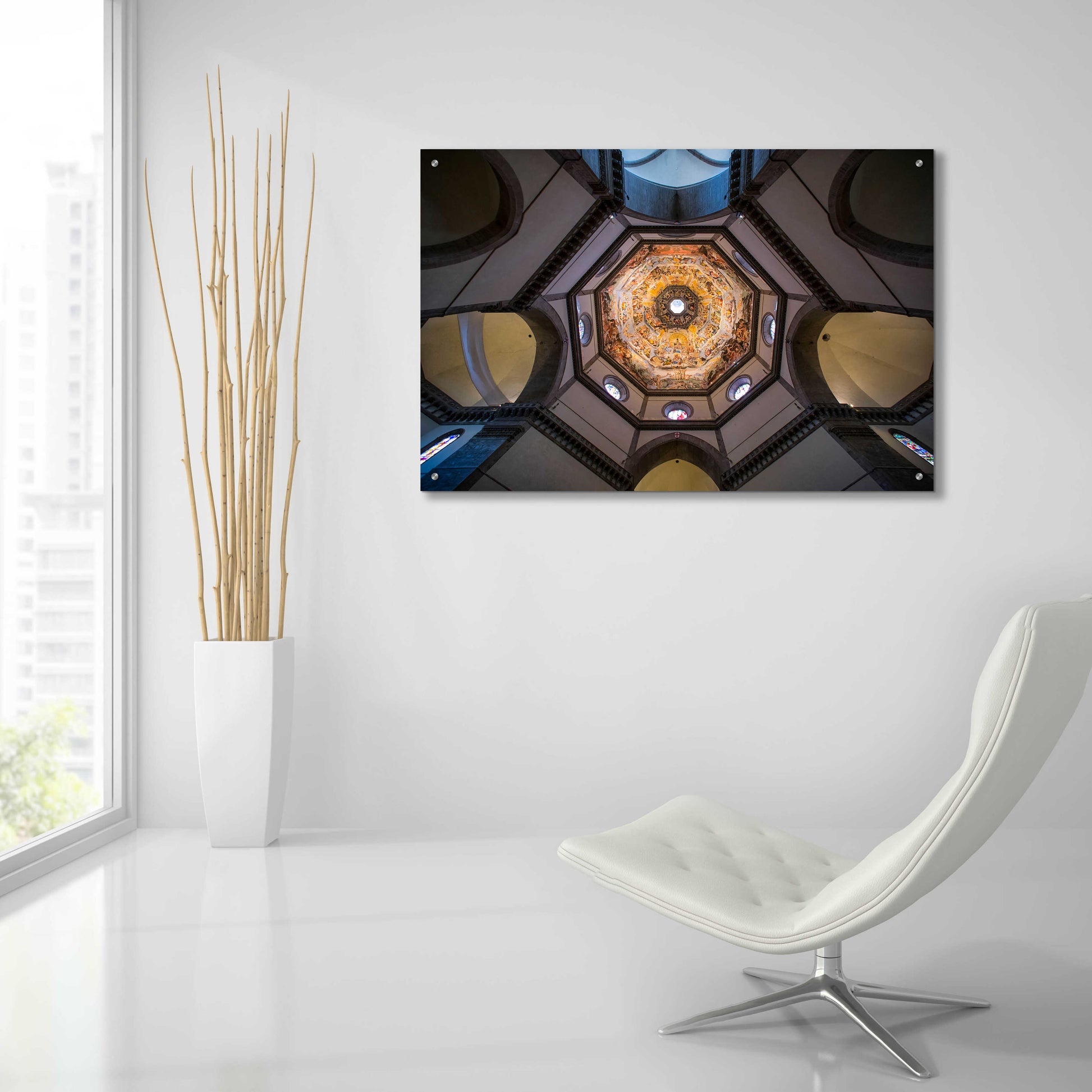 Epic Art 'Under The Brunelleschi's Dome' by Giuseppe Torre, Acrylic Glass Wall Art,36x24